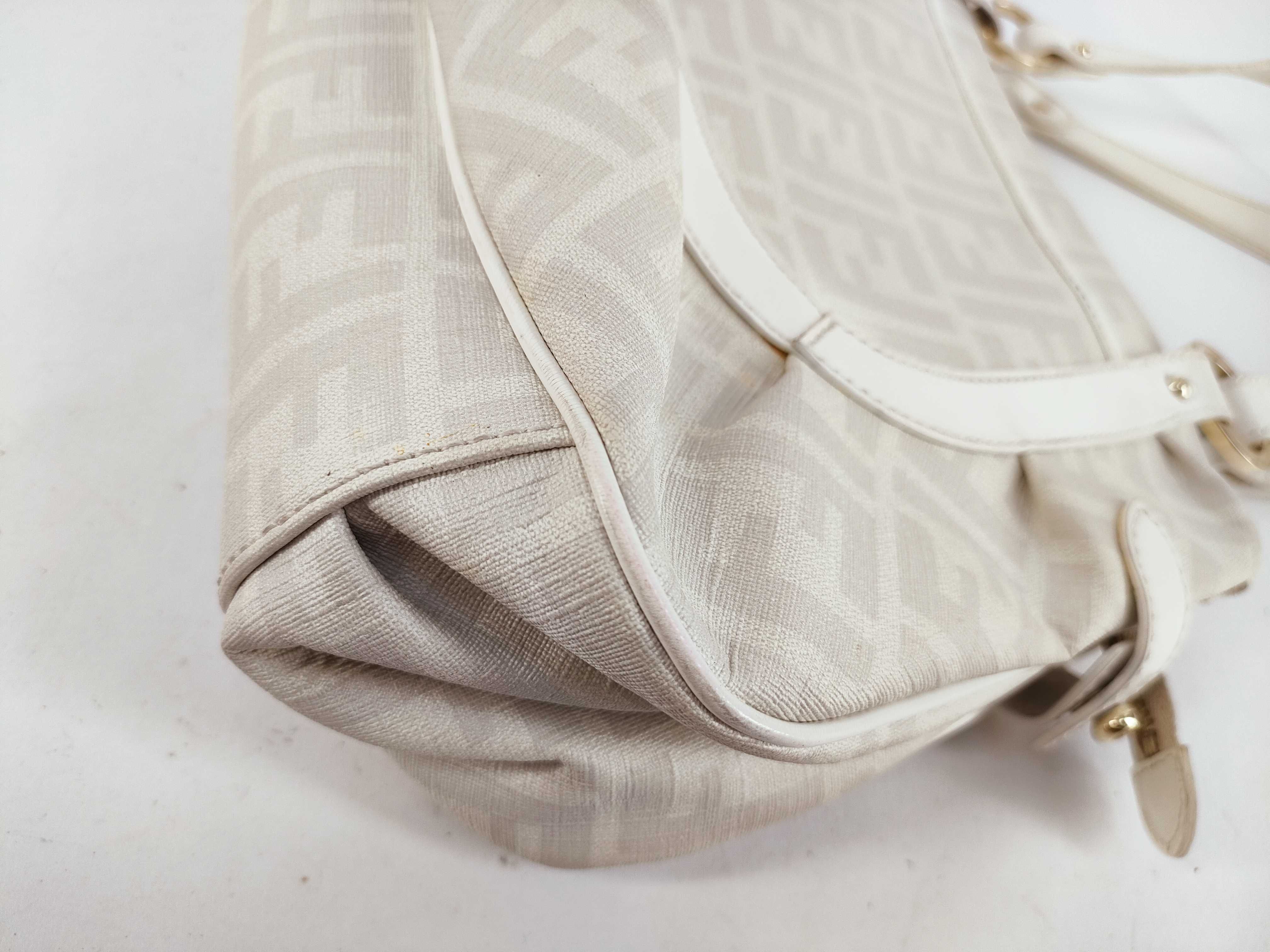 Zucca pattern 8BR628 White Zucca pattern handbag — view 6