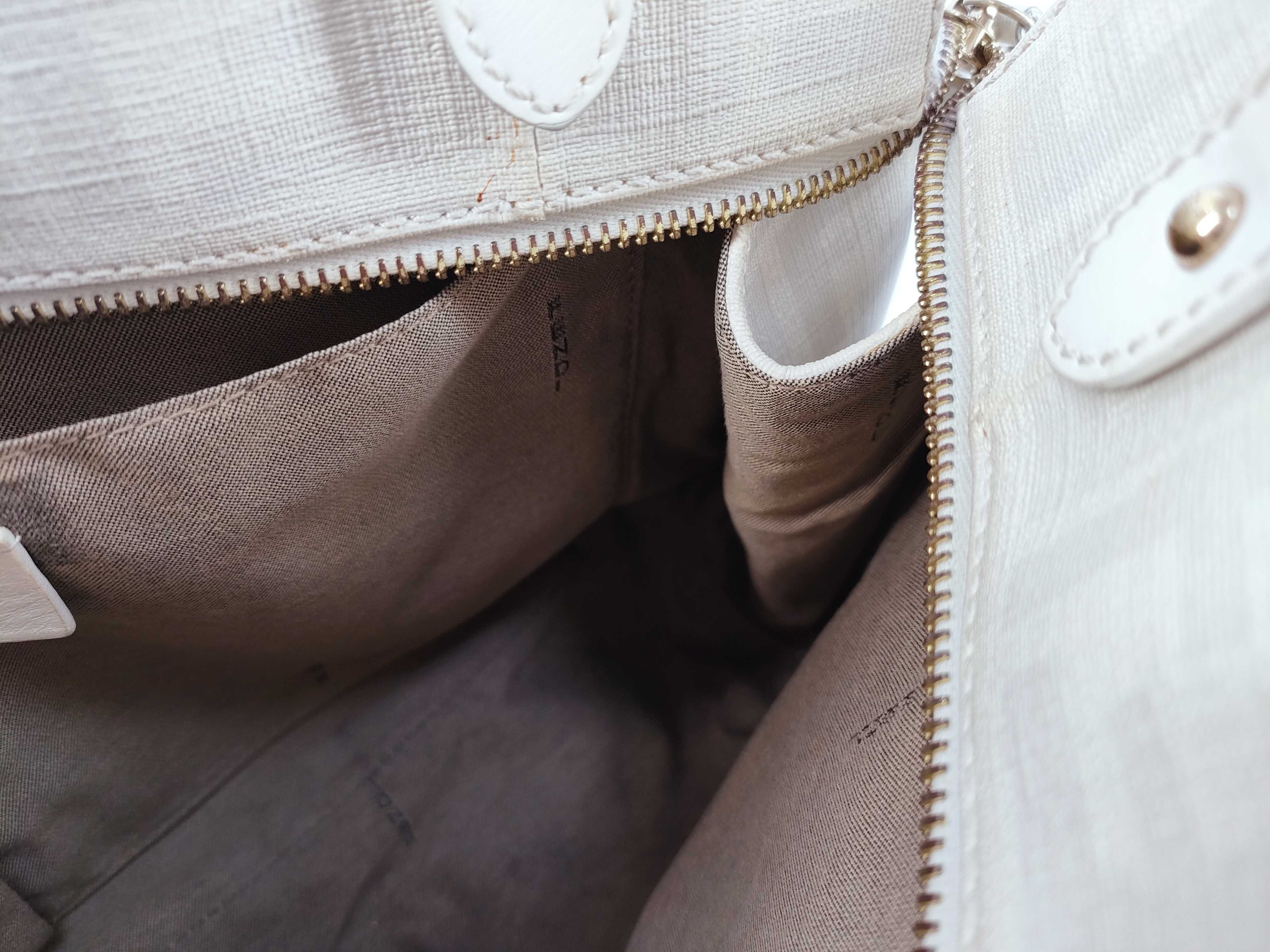 Zucca pattern 8BR628 White Zucca pattern handbag — view 8