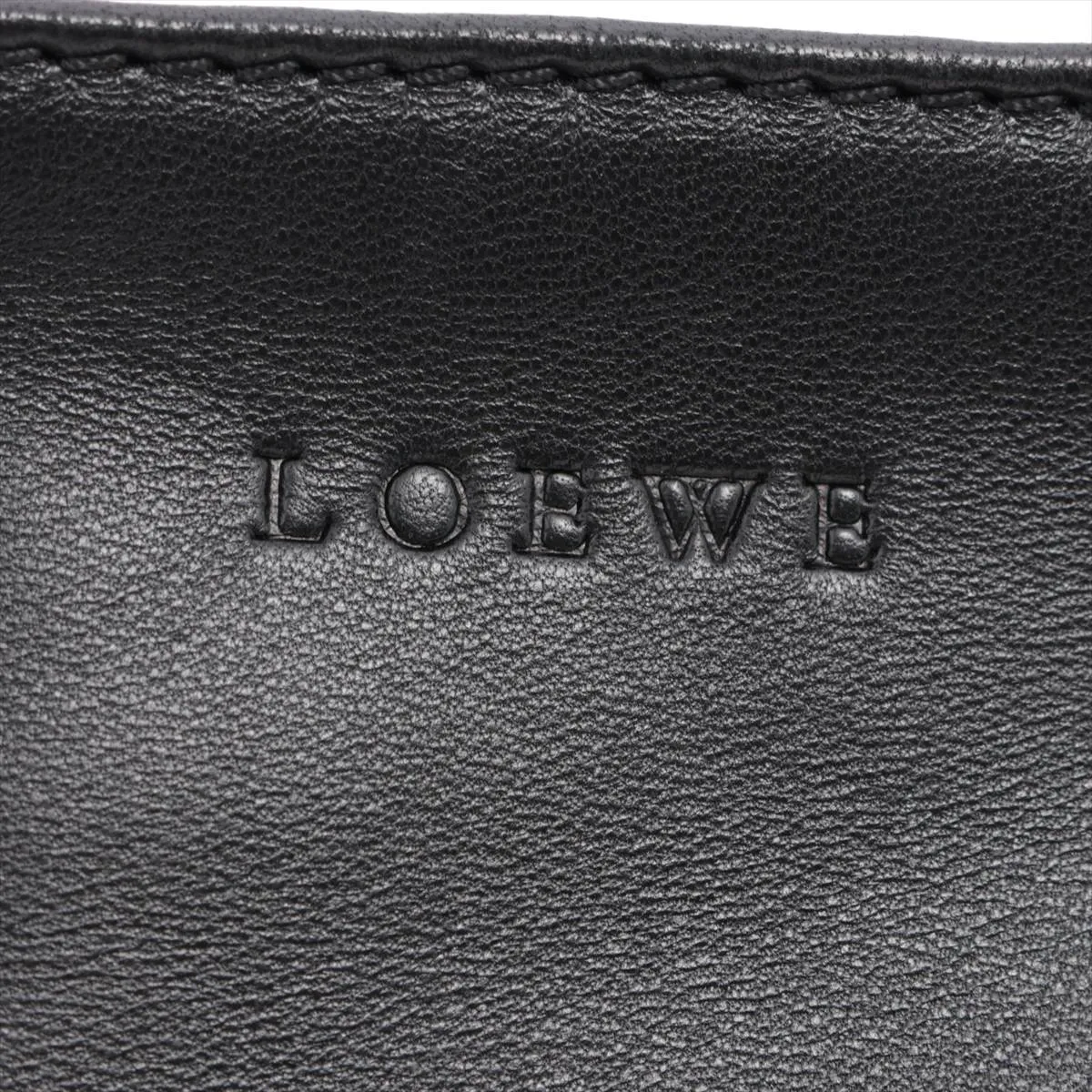 fur x leather pouch black — view 4