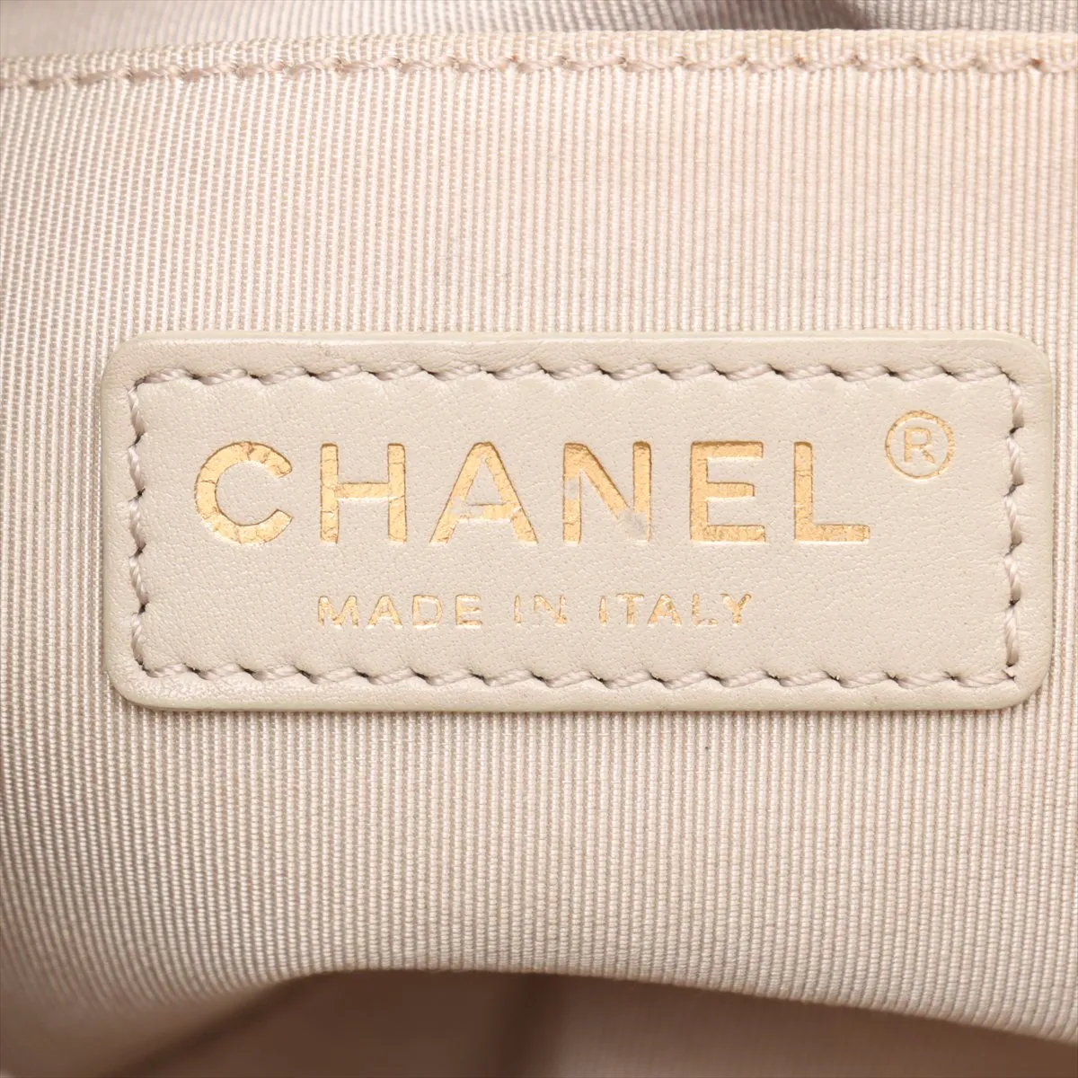 Boy Chanel 25 Suede Chain Shoulder Bag Wild Stitch Beige Gold Hardware 18187082 18th Series A67086 — view 9