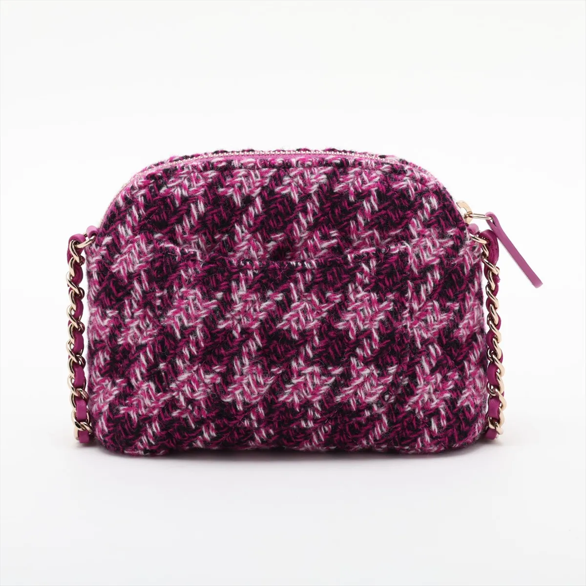 Coco Mark Tweed Chain Shoulder Bag, Purple, Gold Hardware, GUL8KLGG, Random Serial Number, Year Gift — view 2