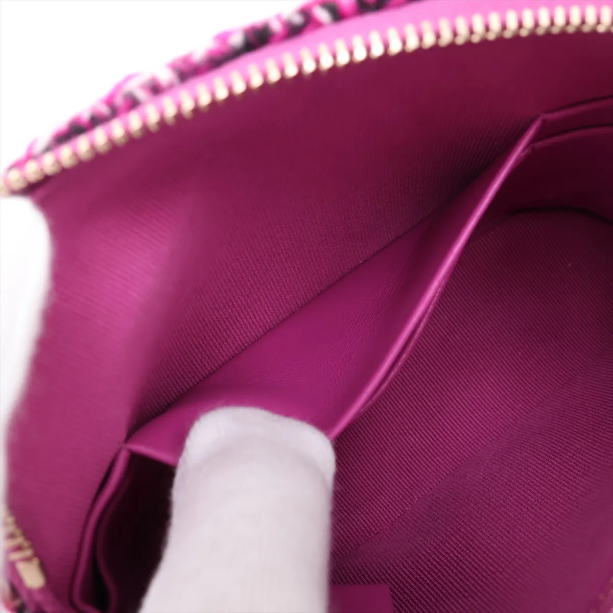 Coco Mark Tweed Chain Shoulder Bag, Purple, Gold Hardware, GUL8KLGG, Random Serial Number, Year Gift — view 7