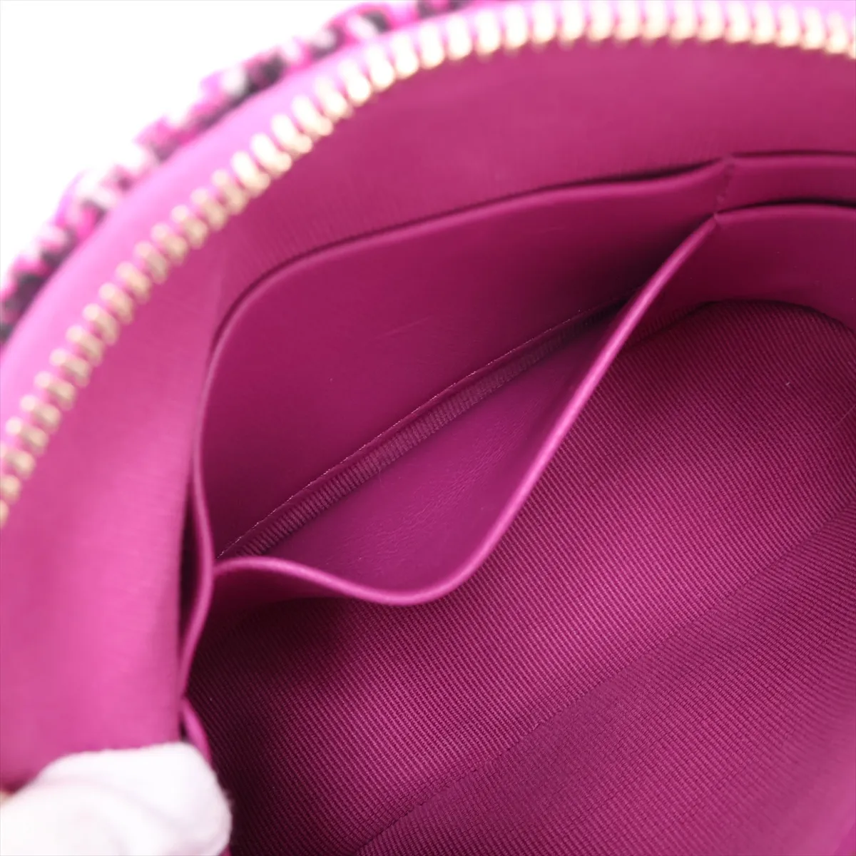 Coco Mark Tweed Chain Shoulder Bag, Purple, Gold Hardware, GUL8KLGG, Random Serial Number, Year Gift — view 8