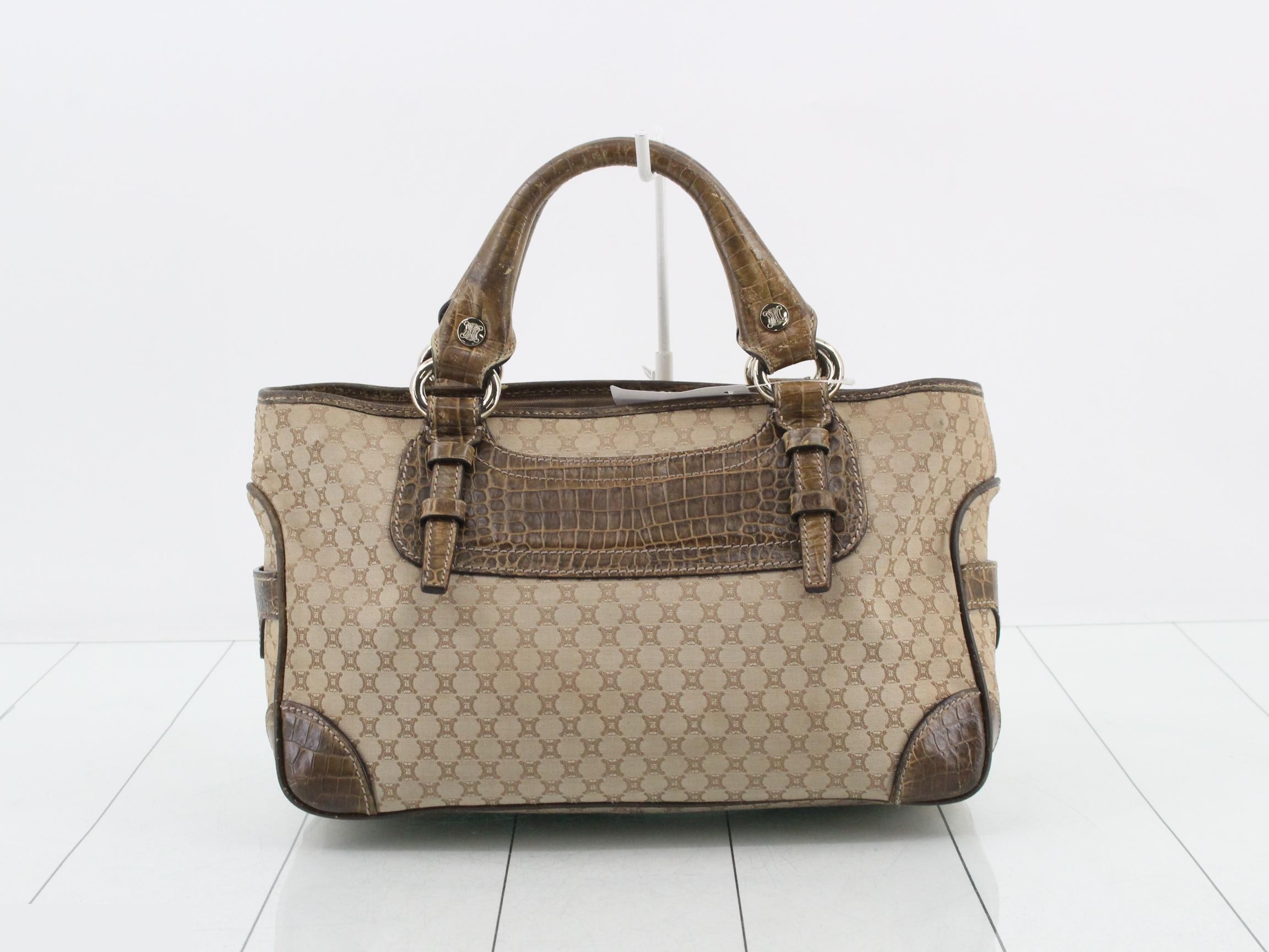 Macadam Boogie Bag, Beige Canvas x Embossed Leather — view 2