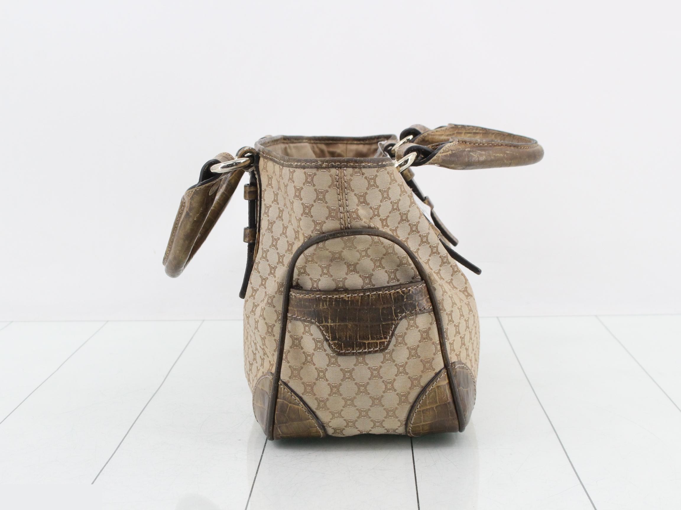 Macadam Boogie Bag, Beige Canvas x Embossed Leather — view 3