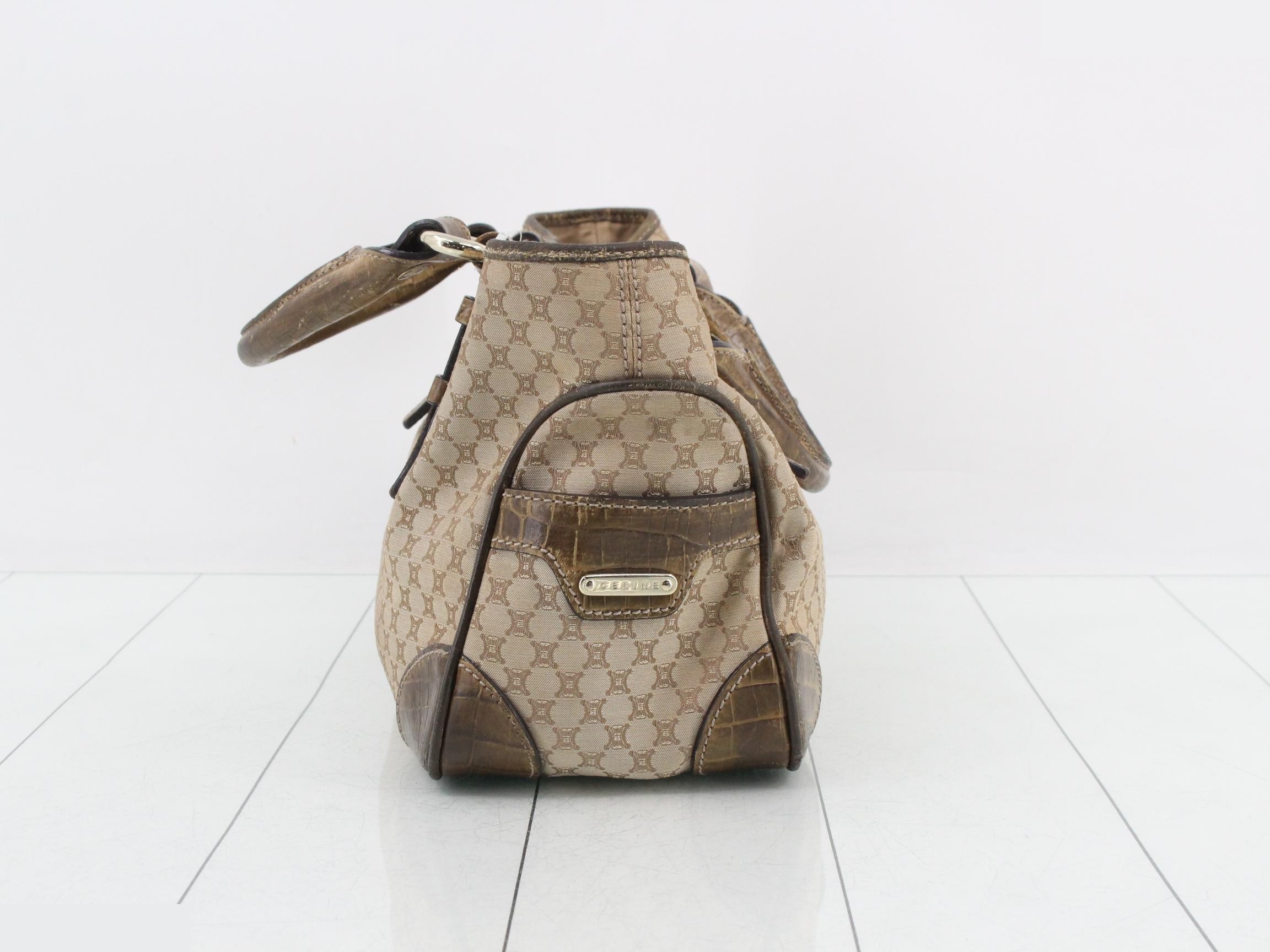 Macadam Boogie Bag, Beige Canvas x Embossed Leather — view 4