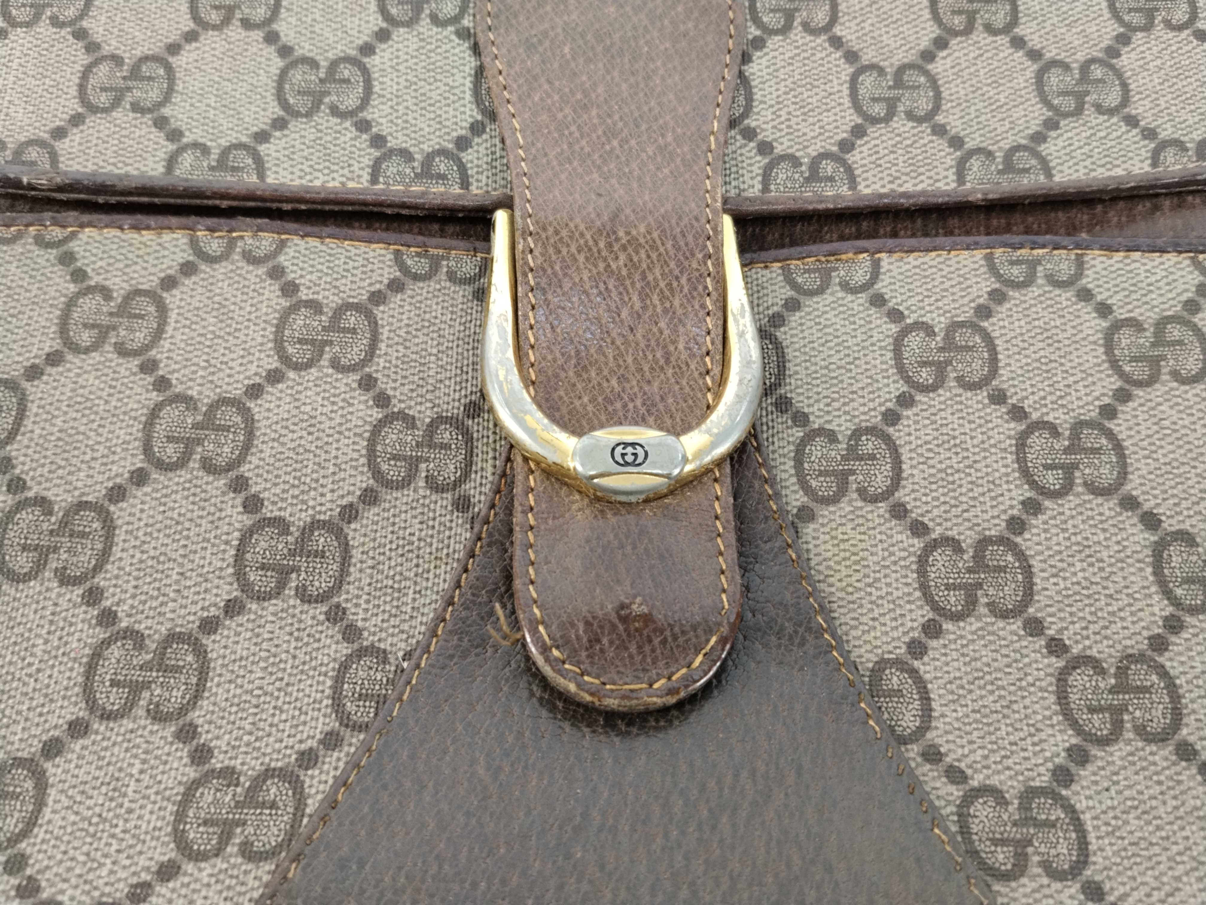 GG Supreme Clutch Bag (Brown) — view 6