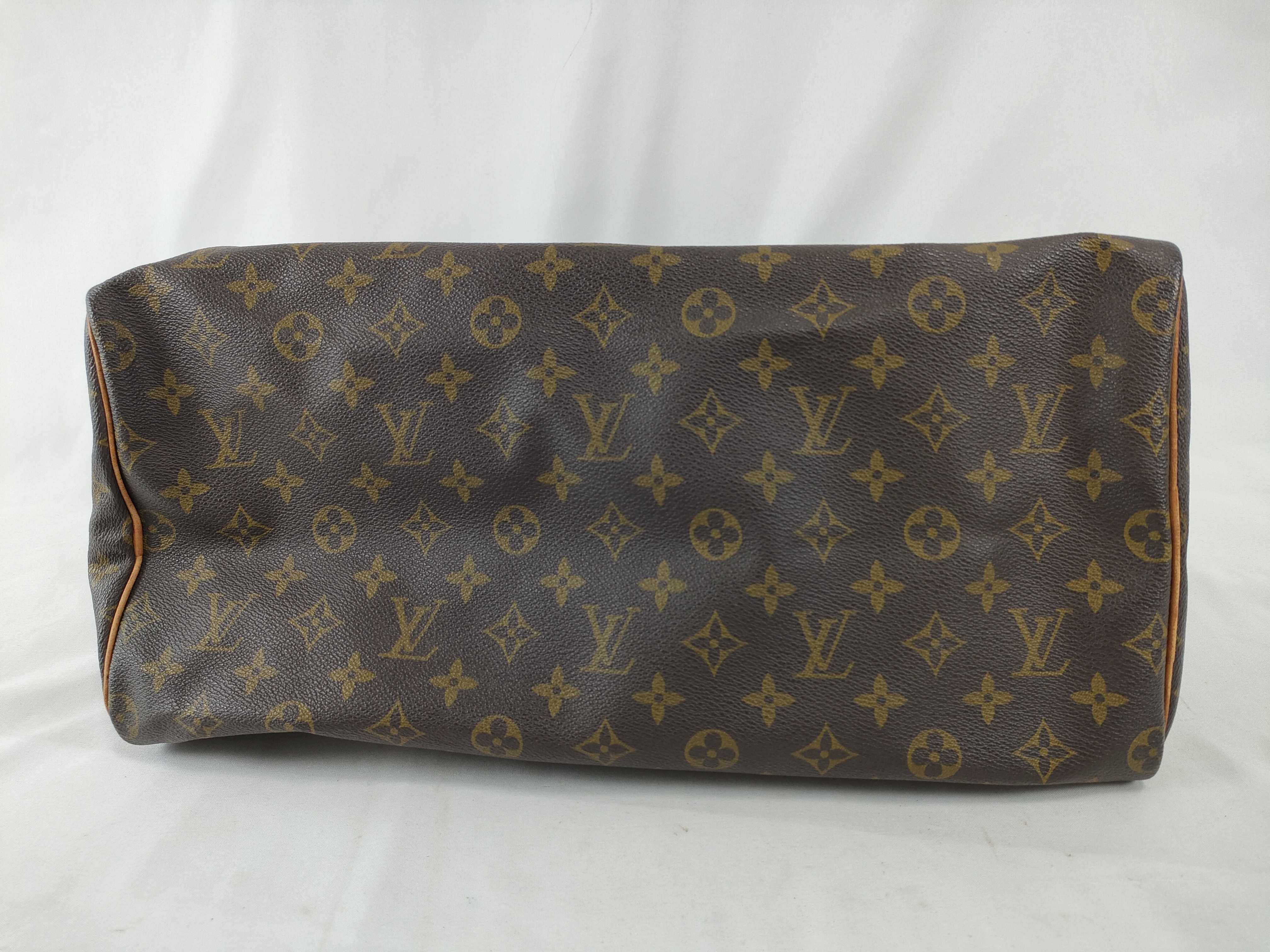 Monogram Louis Vuitton () Monogram Speedy 40 Handbag with Padlock Boston Bag — view 8