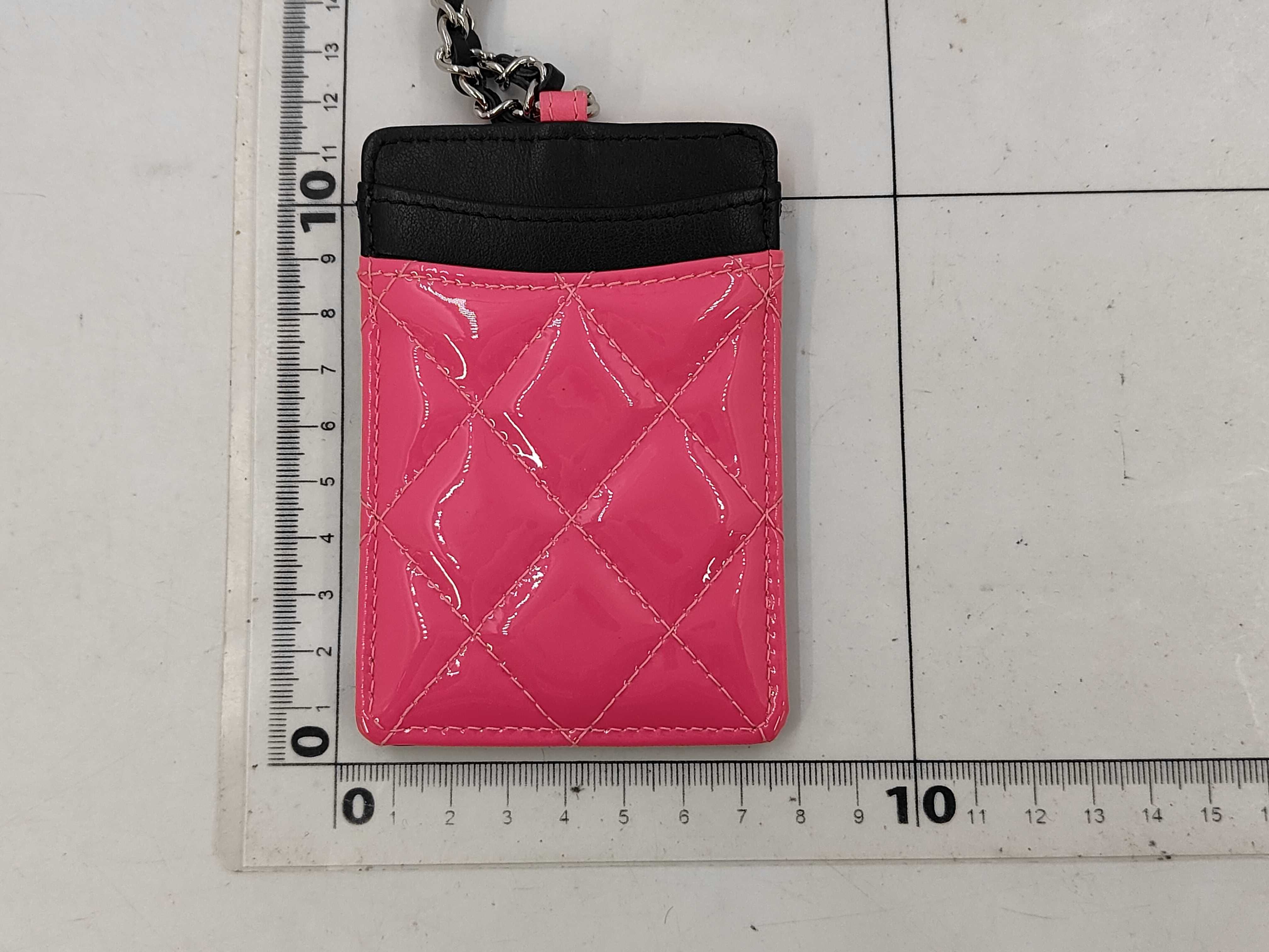 Matelassé Chain Pass Case Shoulder Bag — view 2