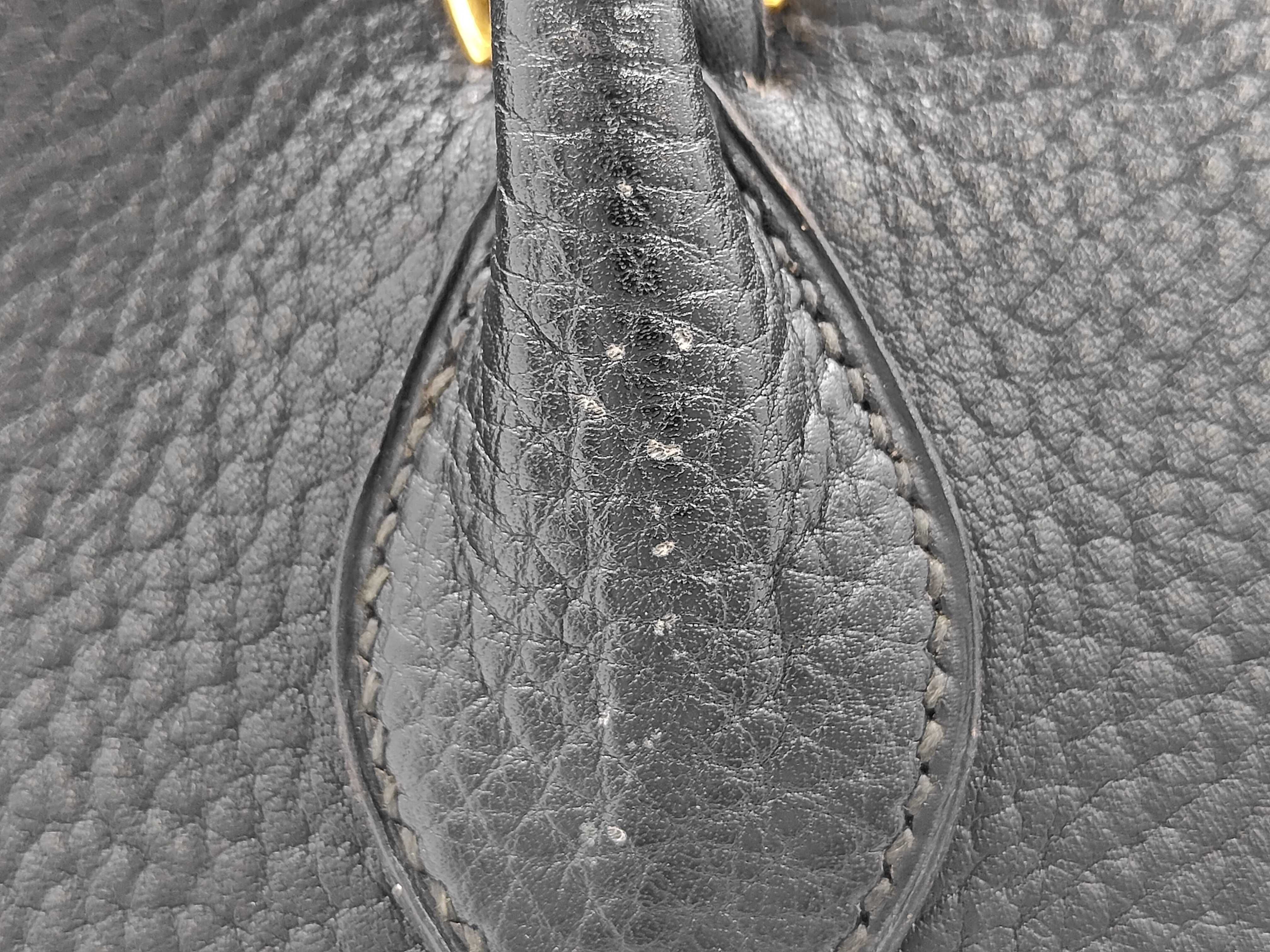 Bolide 35 Ardennes Black Gold Hardware Handbag — view 4