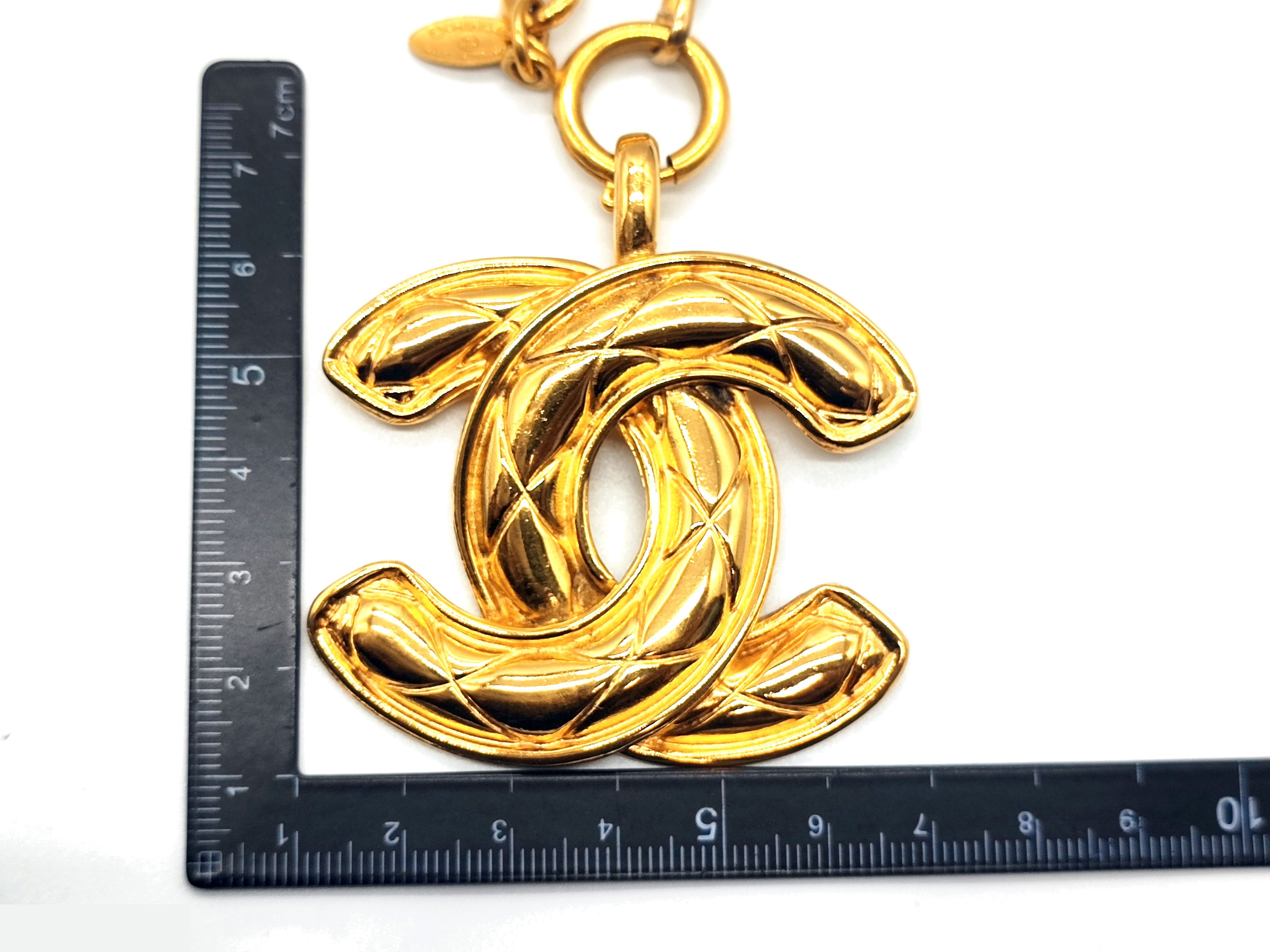 Big Coco Mark Matelassé Necklace, Chain approx. 76cm — view 3