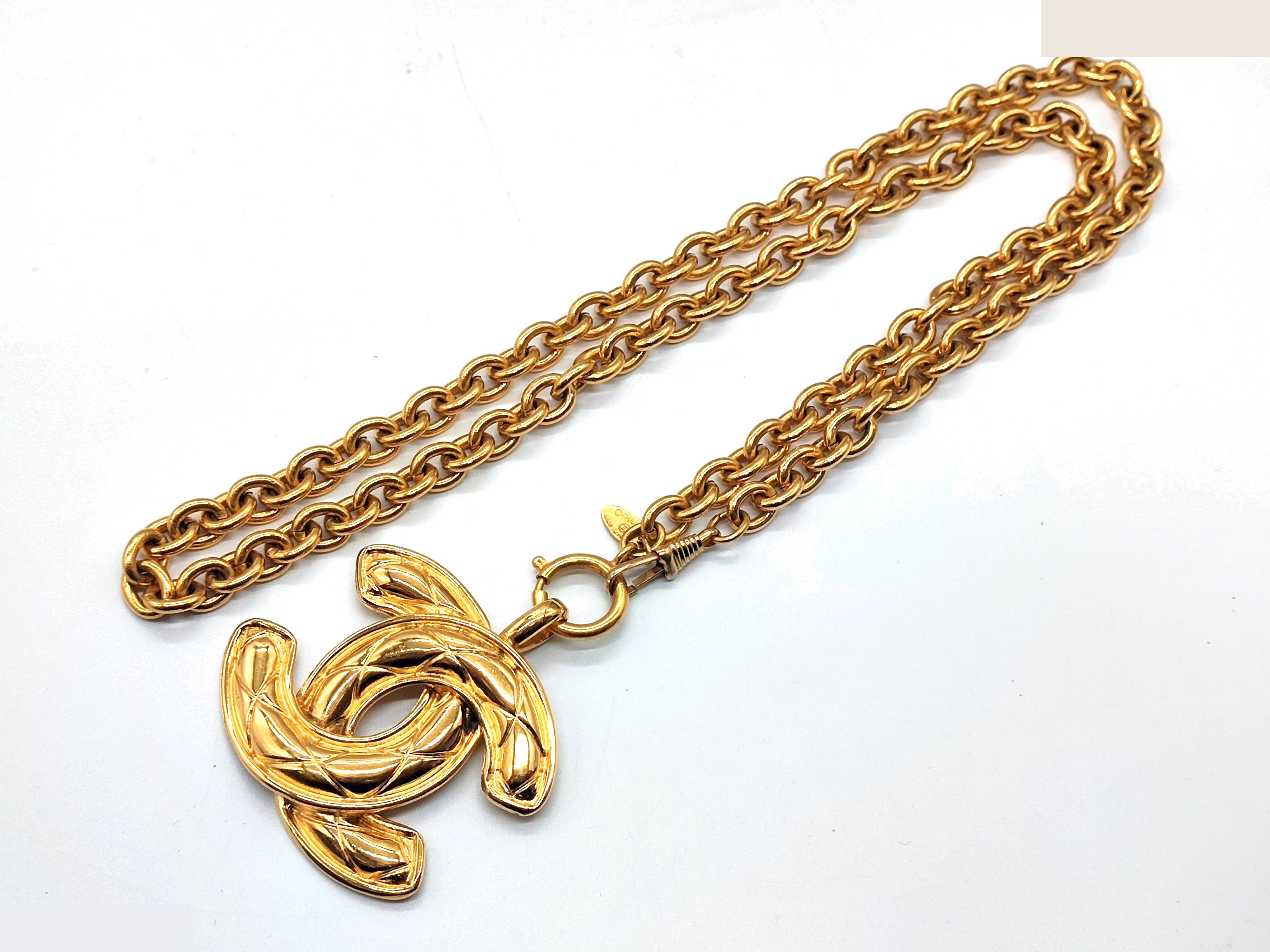 Big Coco Mark Matelassé Necklace, Chain approx. 76cm — view 6