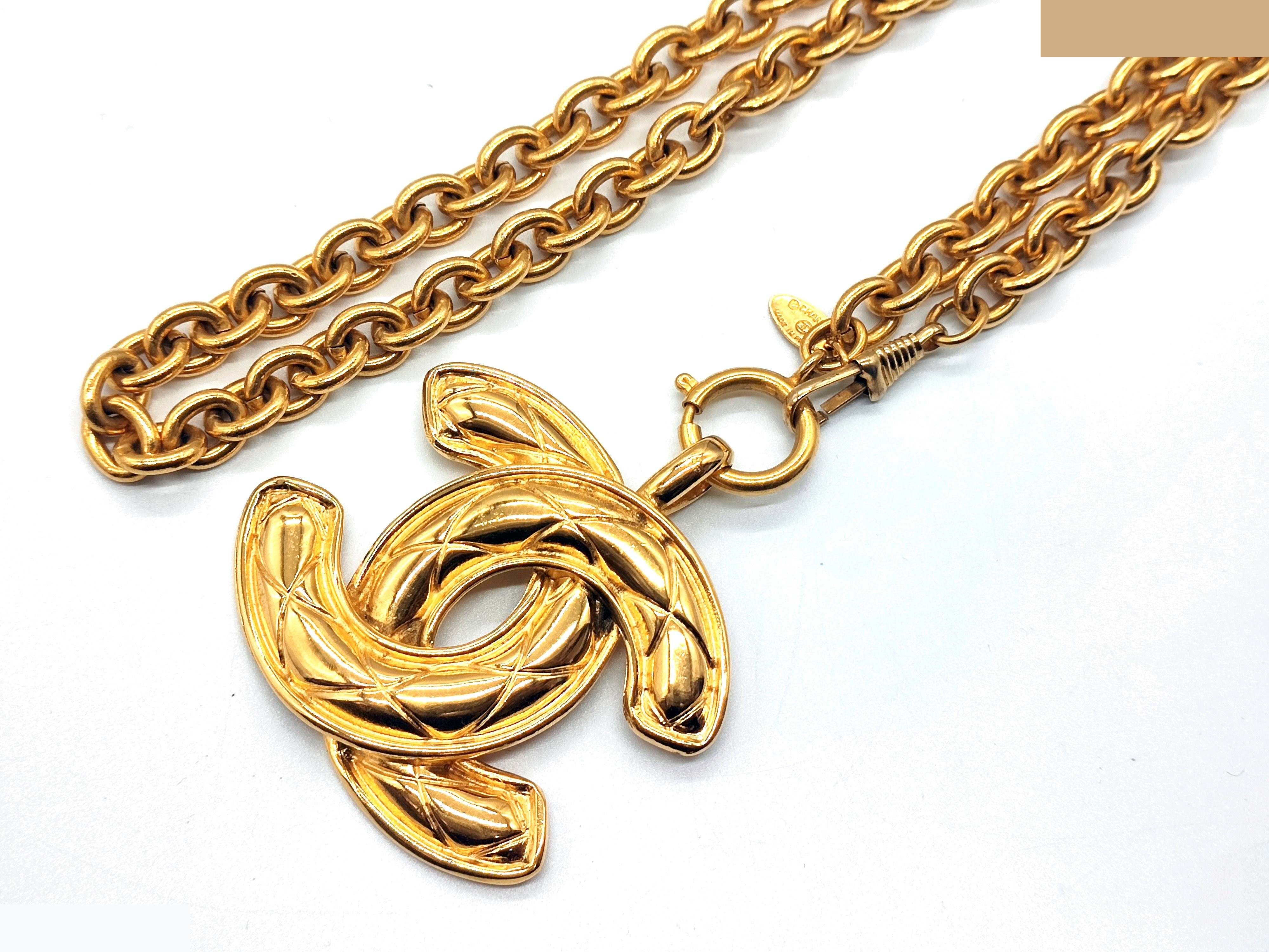 Big Coco Mark Matelassé Necklace, Chain approx. 76cm — view 7