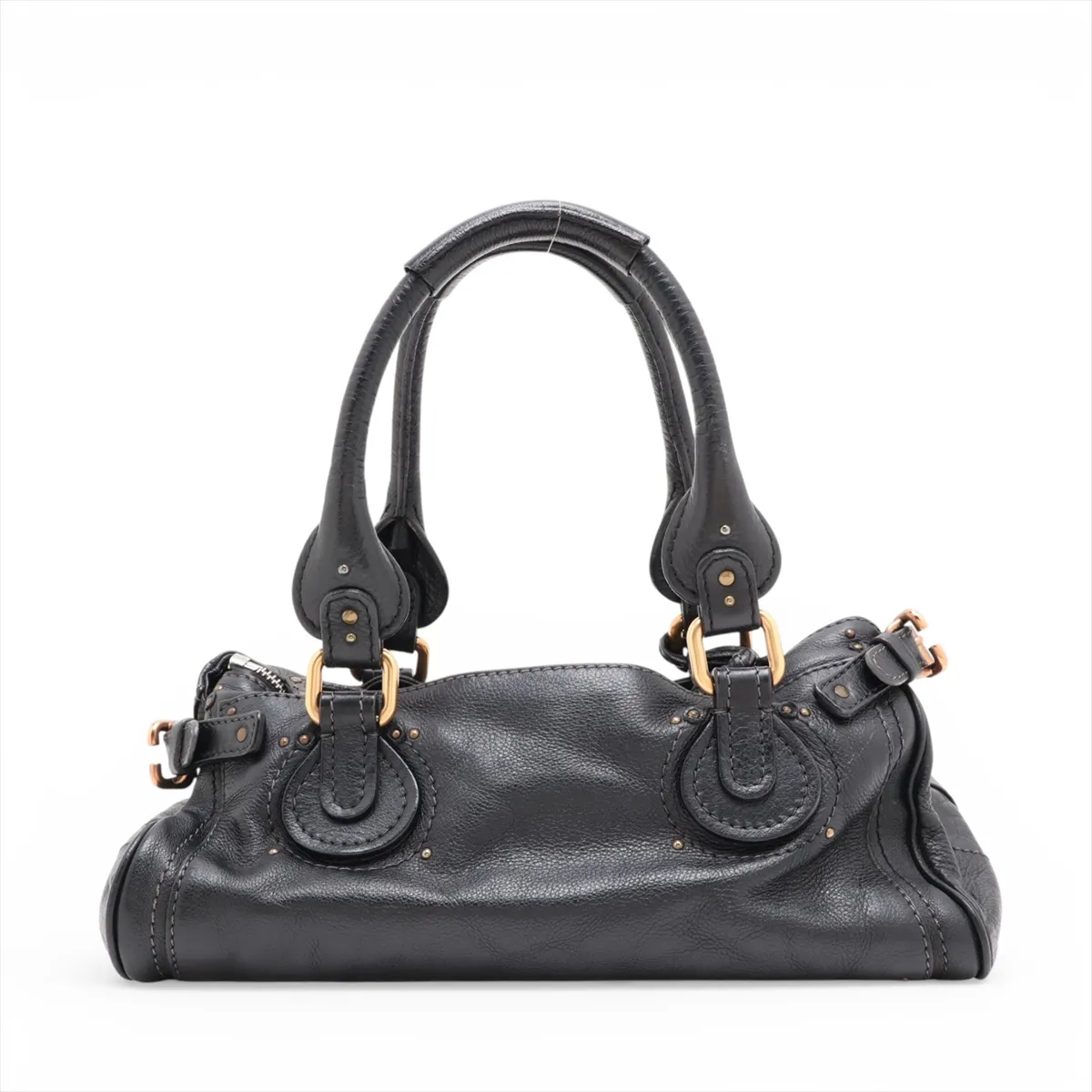 Paddington Leather Handbag, Black — view 2