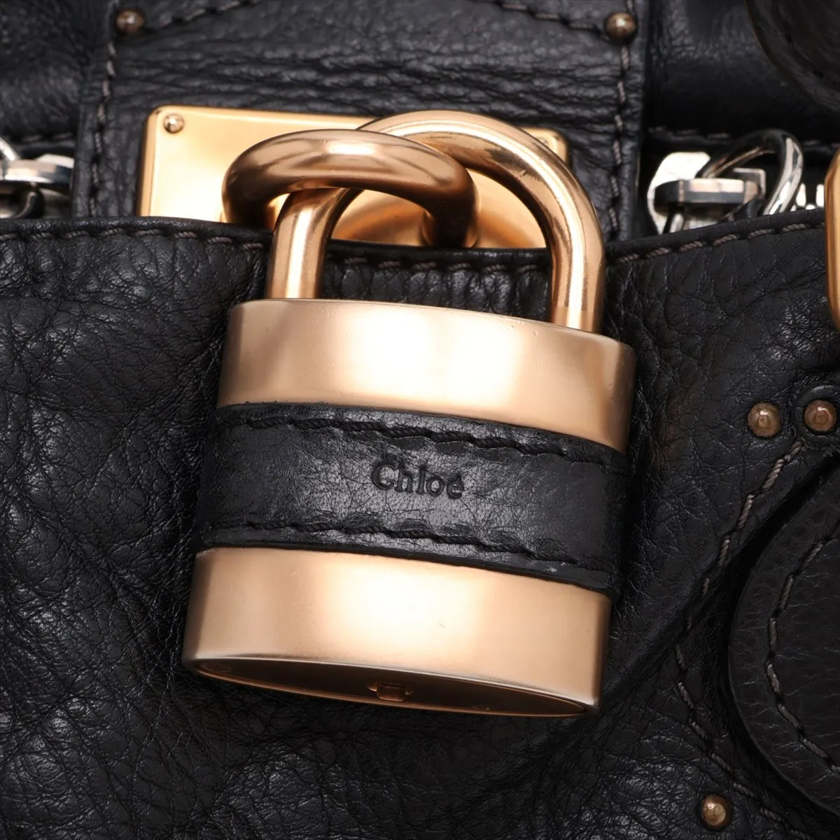 Paddington Leather Handbag, Black — view 12