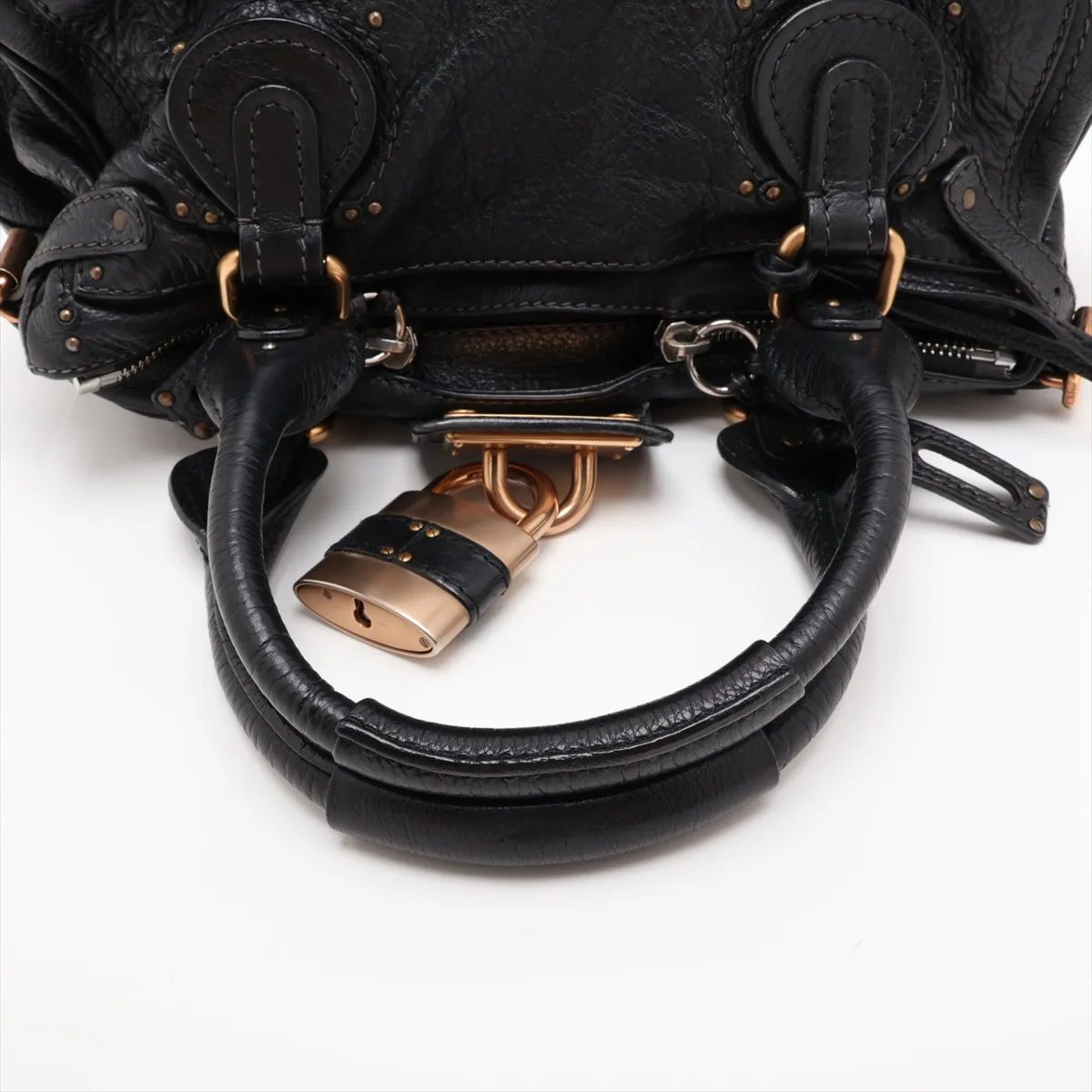 Paddington Leather Handbag, Black — view 5