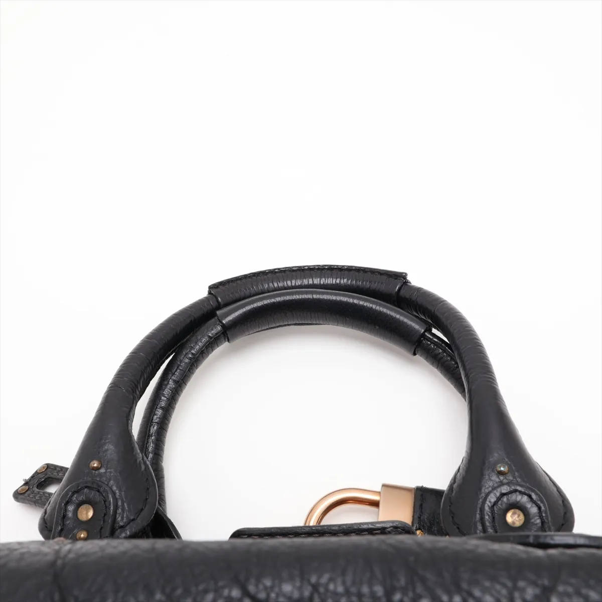 Paddington Leather Handbag, Black — view 6