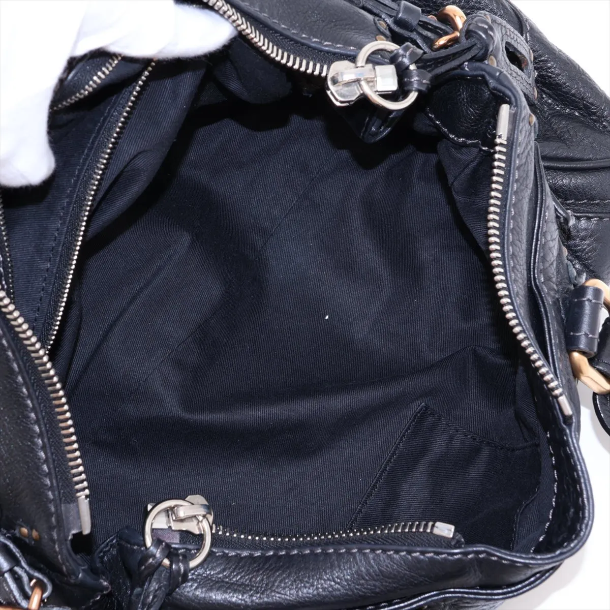 Paddington Leather Handbag, Black — view 7