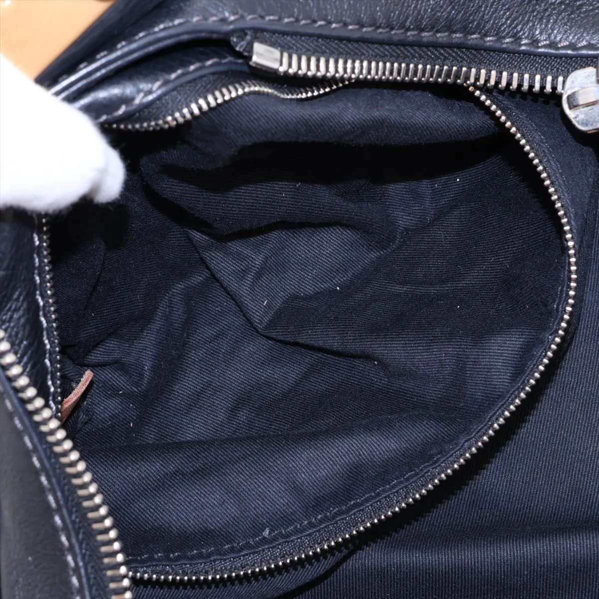Paddington Leather Handbag, Black — view 8