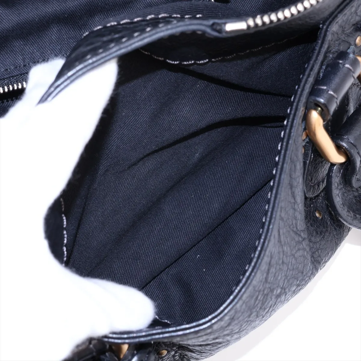 Paddington Leather Handbag, Black — view 9