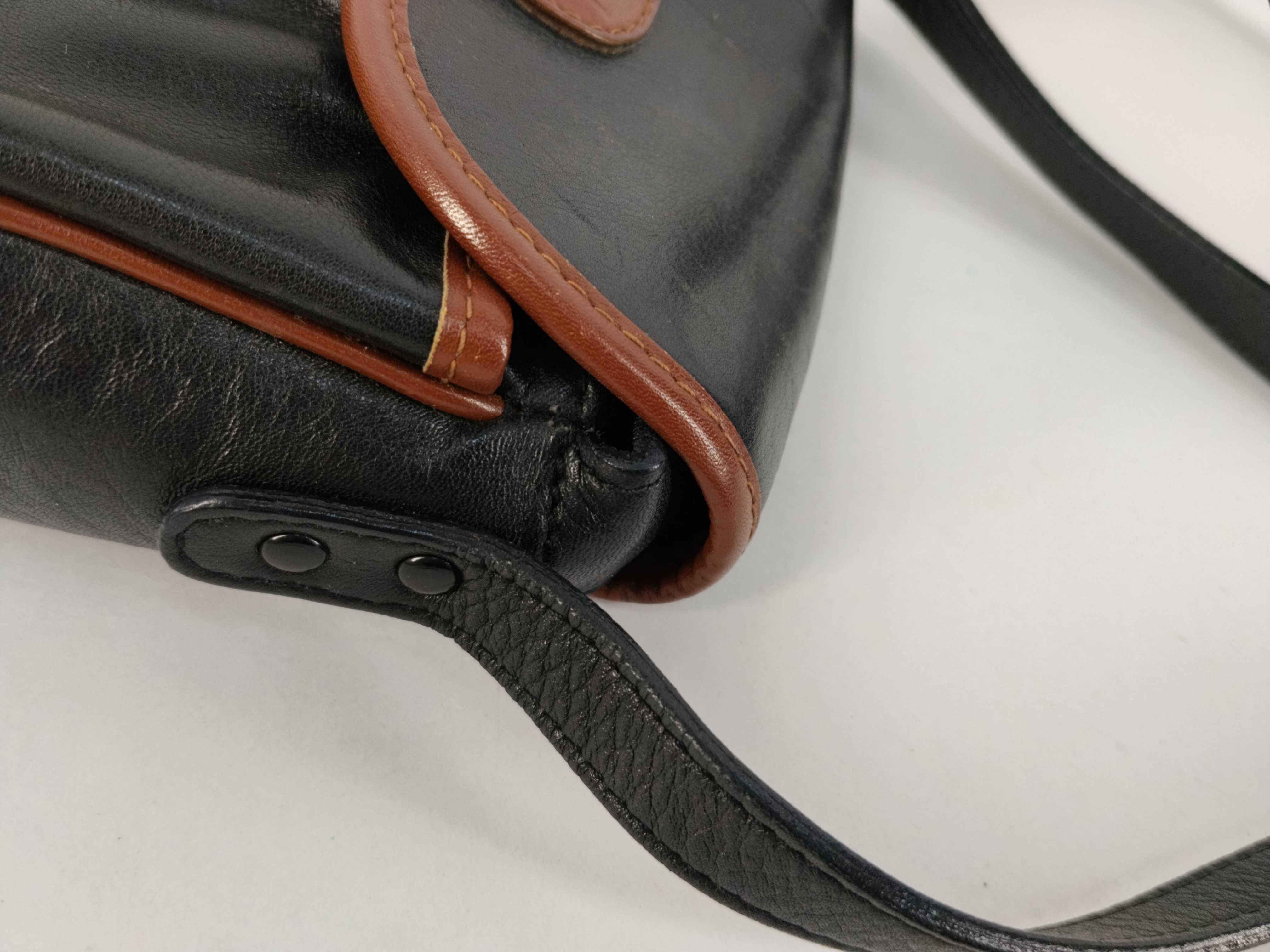 Shoulder Bag Leather Black Brown Shoulder Bag — view 5