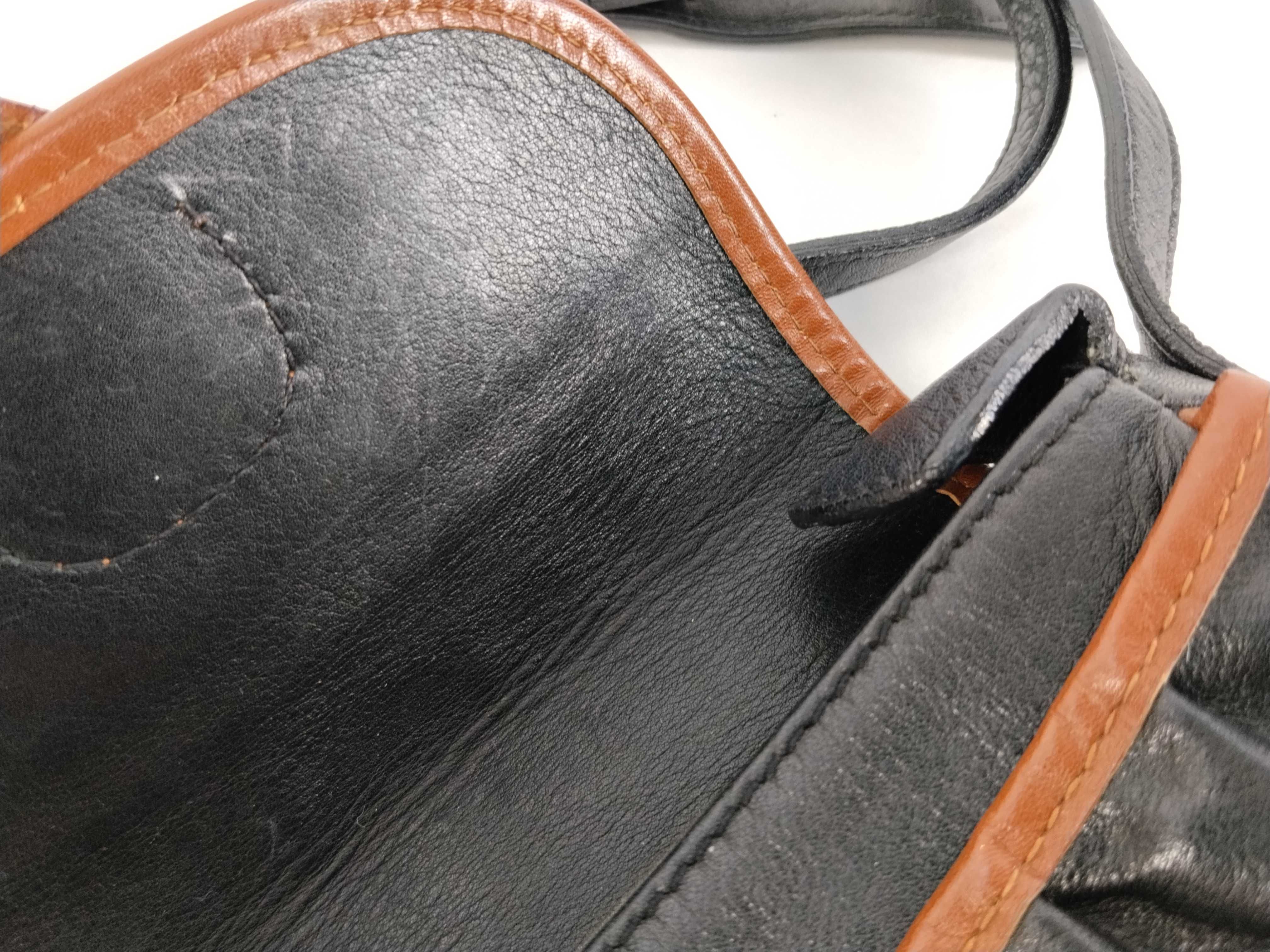 Shoulder Bag Leather Black Brown Shoulder Bag — view 9