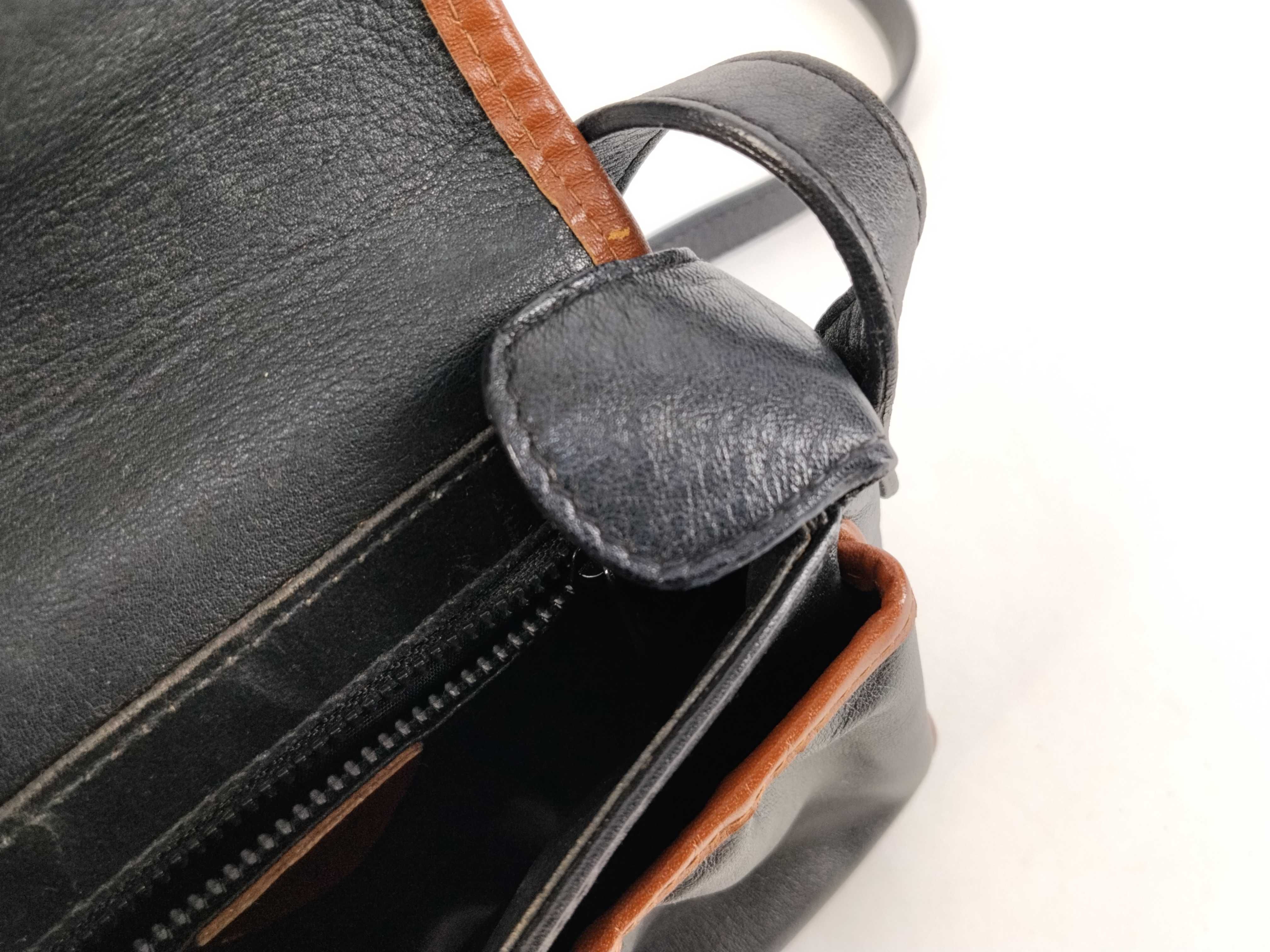 Shoulder Bag Leather Black Brown Shoulder Bag — view 10