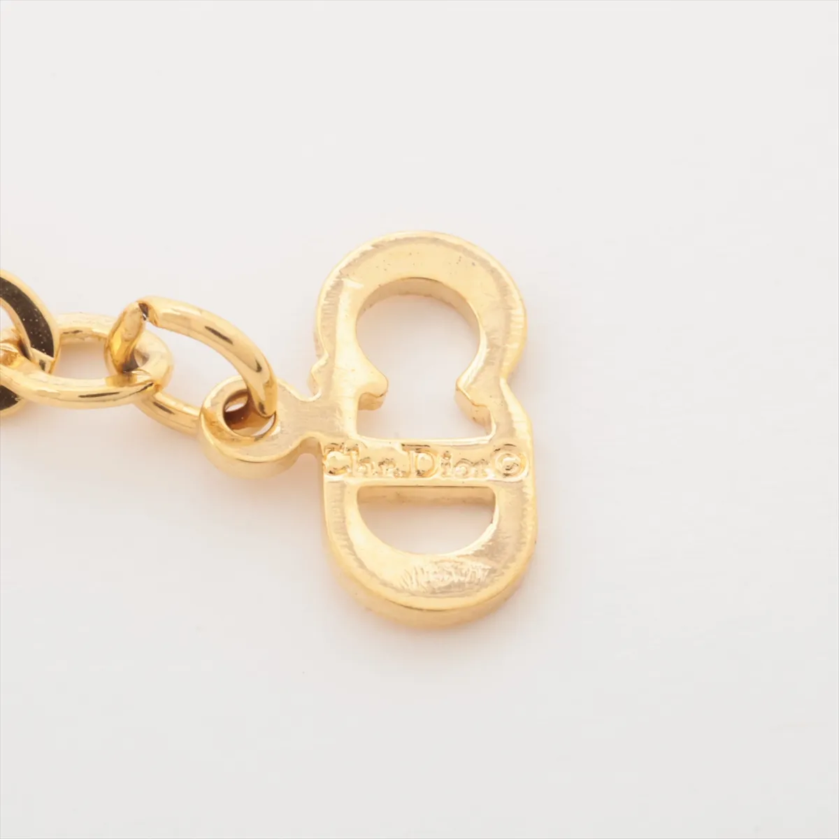 CD Logo Necklace GP Gold — view 4