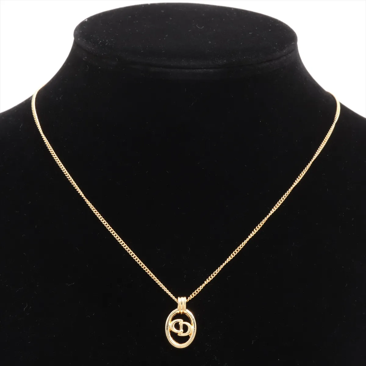 CD Logo Necklace GP Gold — view 5