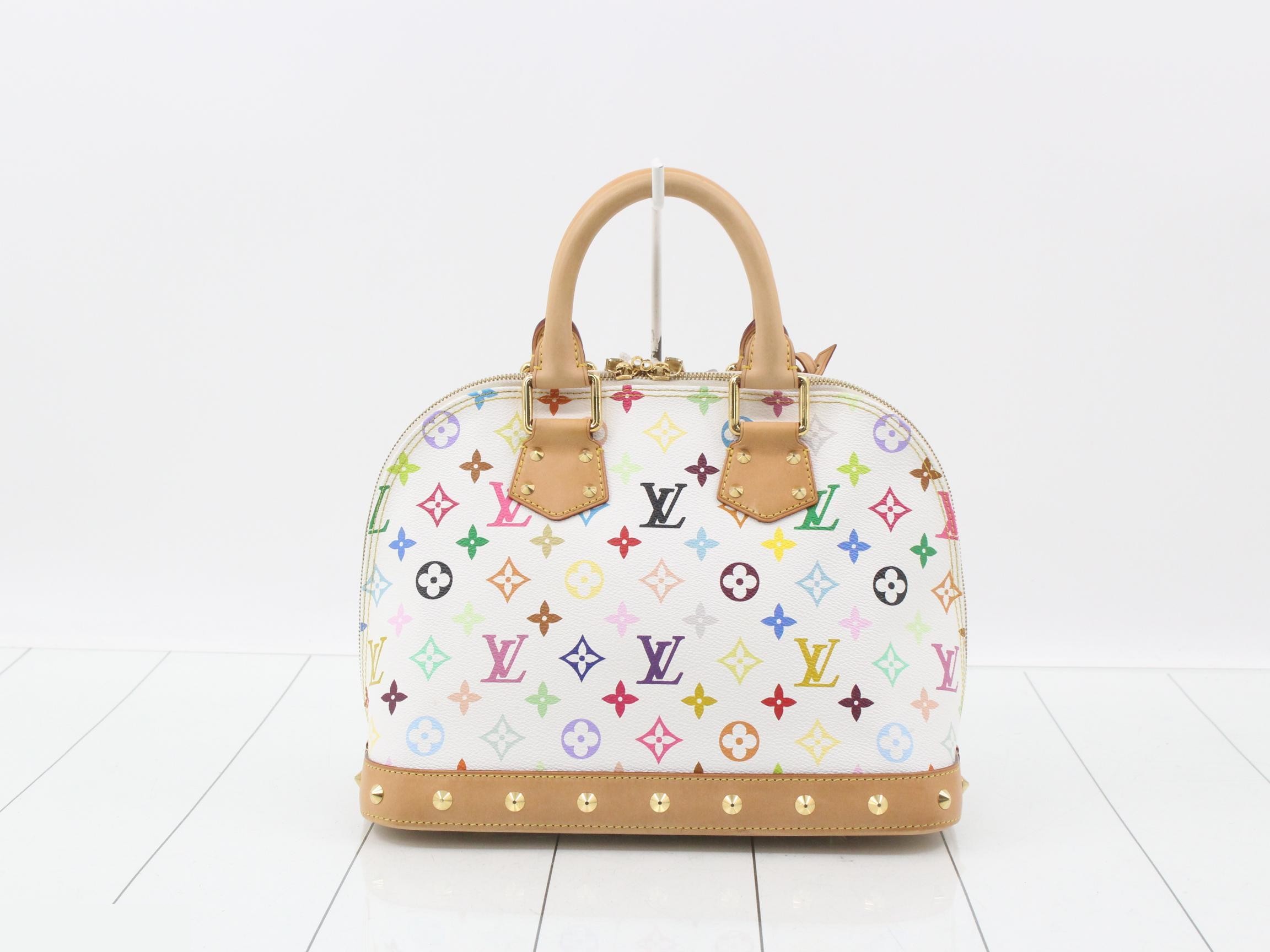 Monogram Multicolor Alma PM Blanc Handbag — view 2
