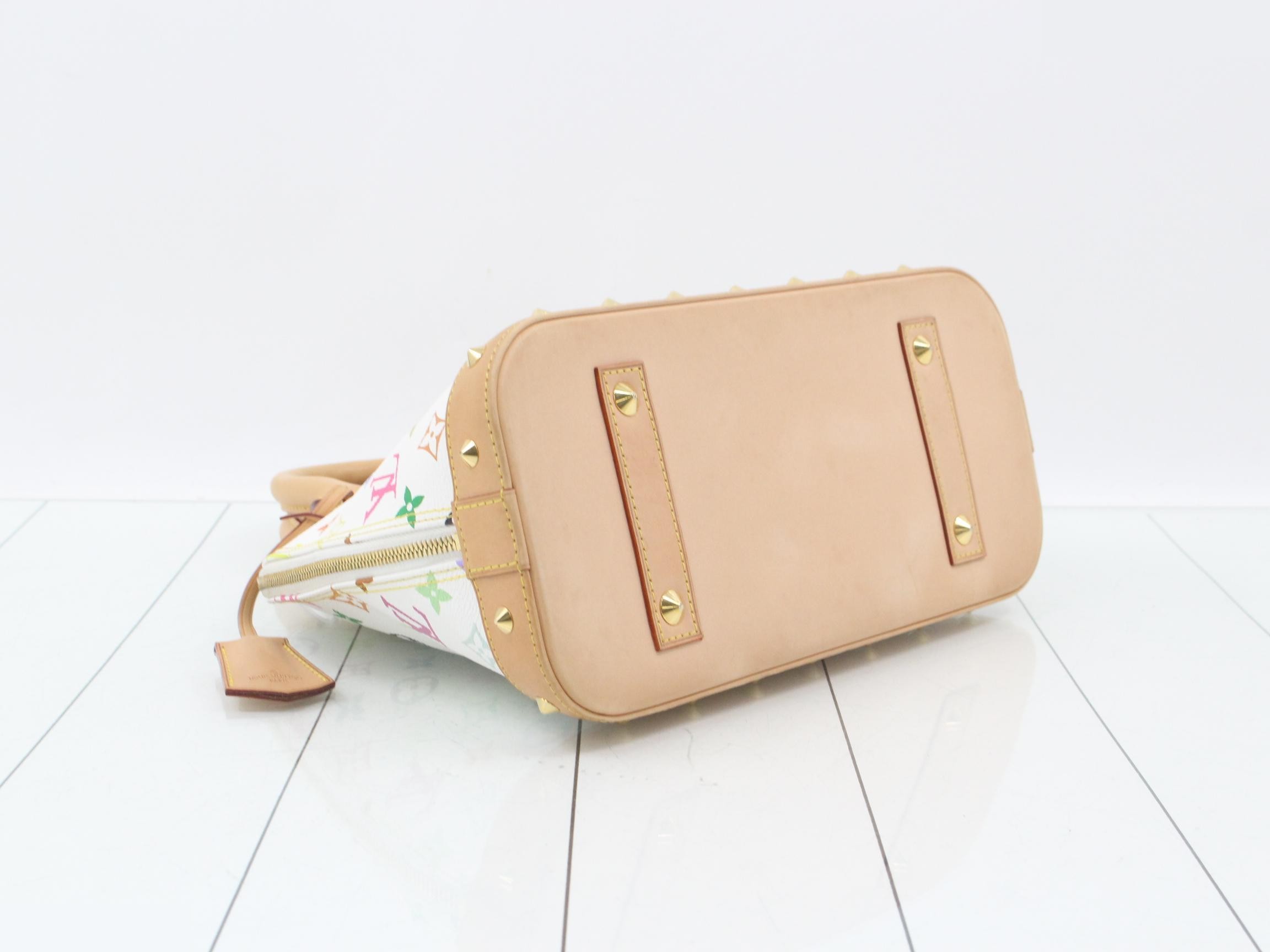 Monogram Multicolor Alma PM Blanc Handbag — view 5