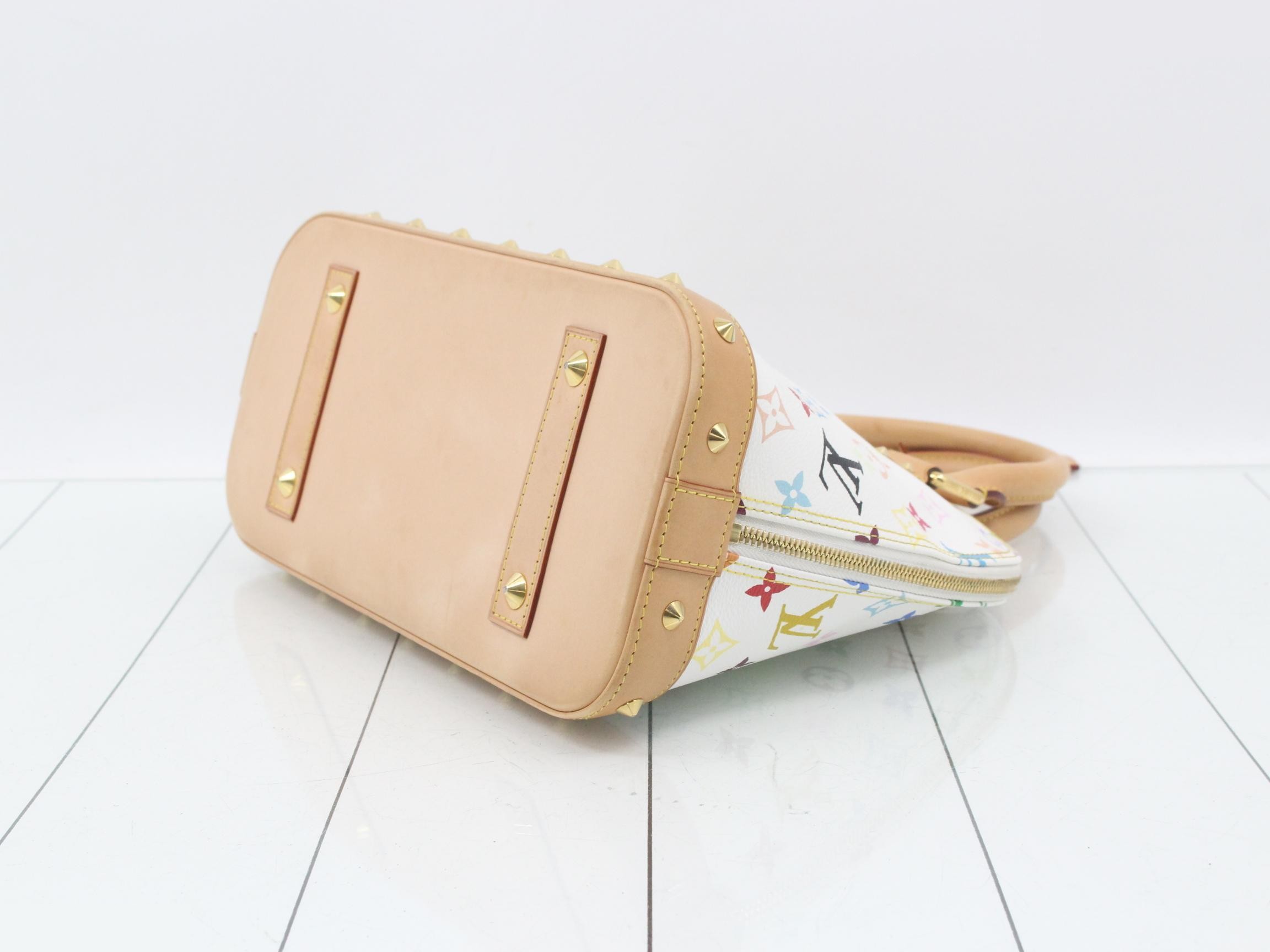 Monogram Multicolor Alma PM Blanc Handbag — view 6