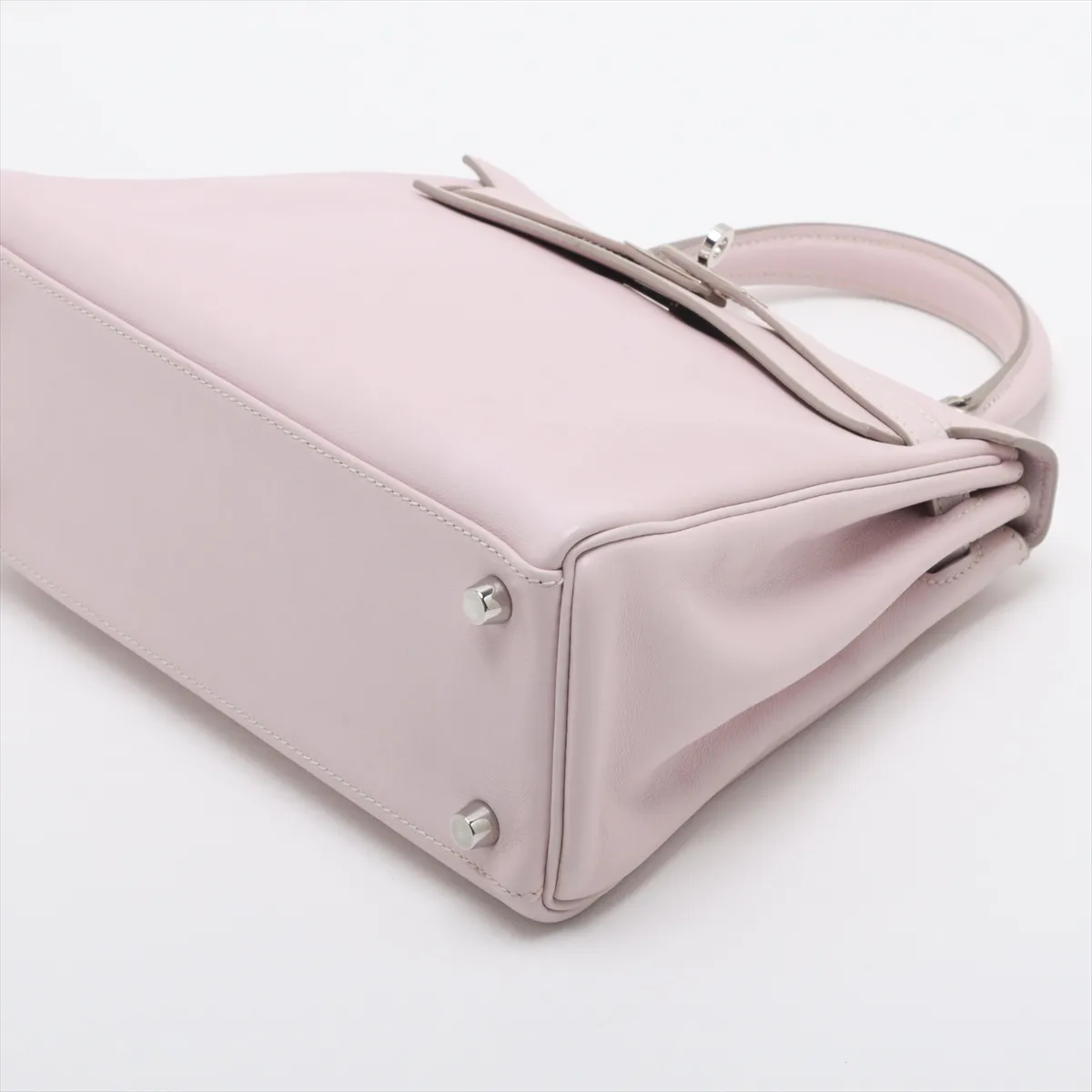 [Individually wrapped] Hermes Kelly 25 Le Tourne Vaux Swift Rose Dragee Silver hardware L:2008 — view 3