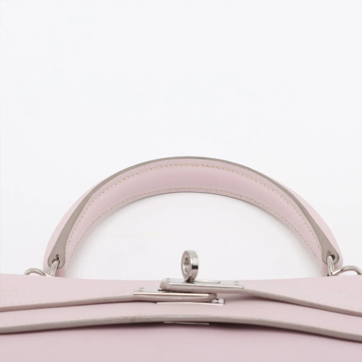 [Individually wrapped] Hermes Kelly 25 Le Tourne Vaux Swift Rose Dragee Silver hardware L:2008 — view 6