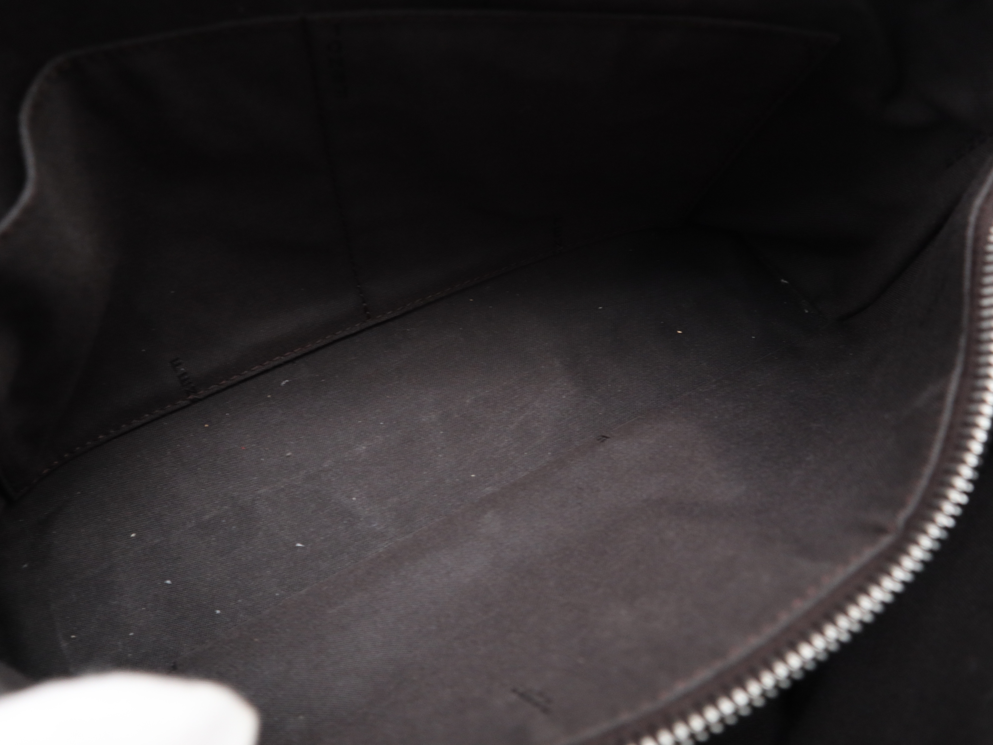 8BL124 Leather By The Way 2-Way Handbag, Leather, Black, with Strap and Dust Bag. — view 7
