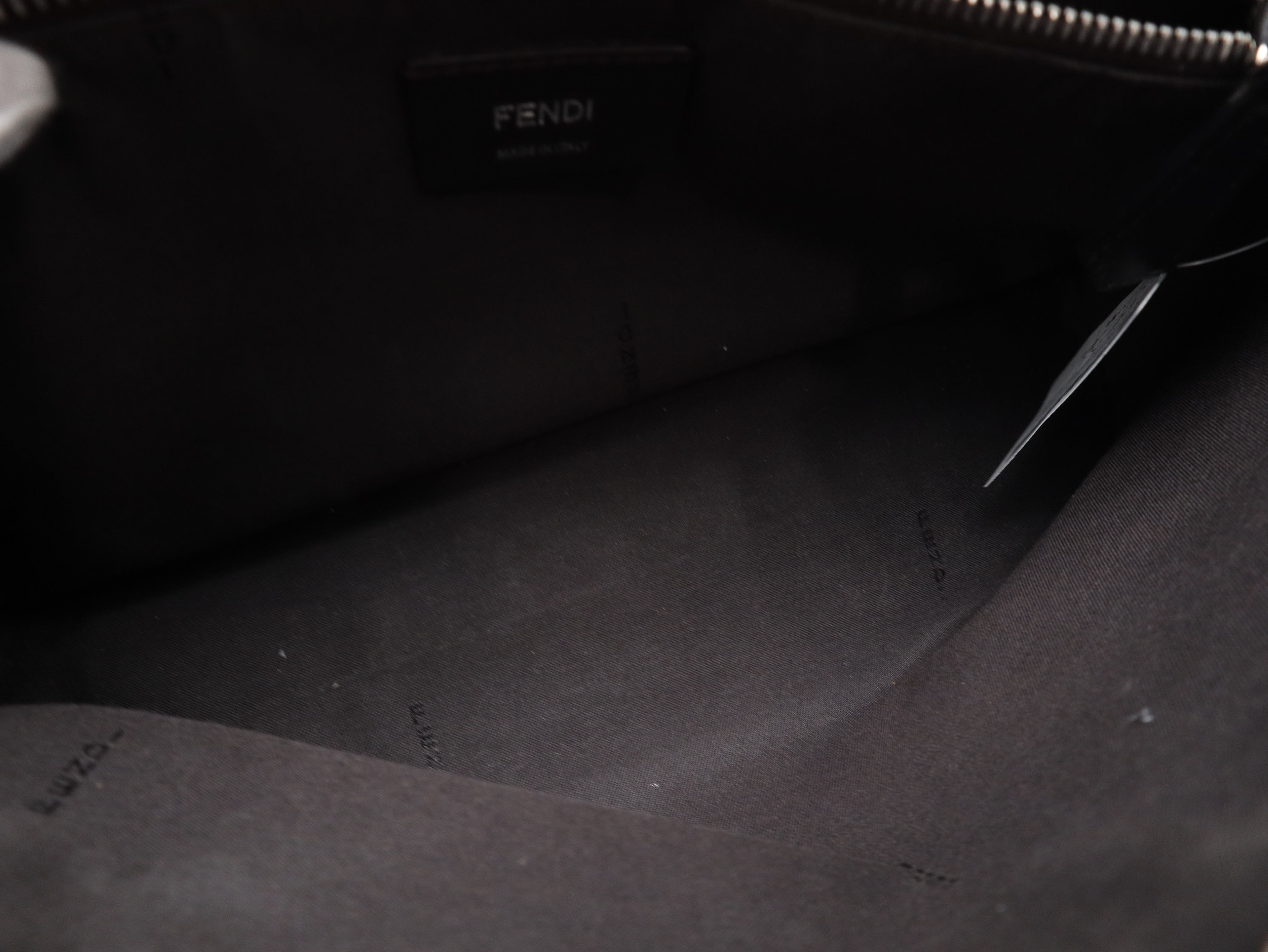 8BL124 Leather By The Way 2-Way Handbag, Leather, Black, with Strap and Dust Bag. — view 8