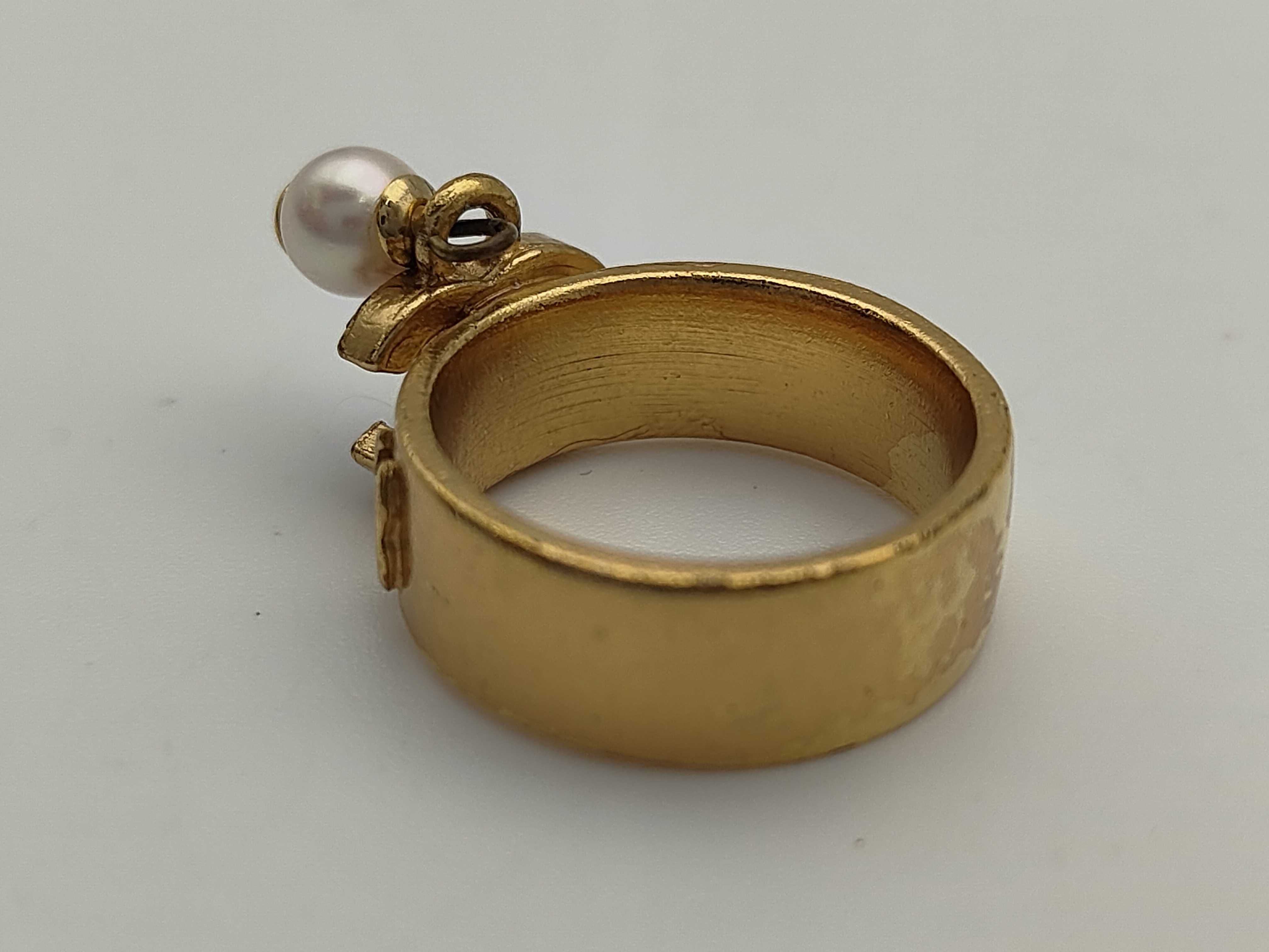 Coco Mark/Gold/Pearl/02P Ring — view 4