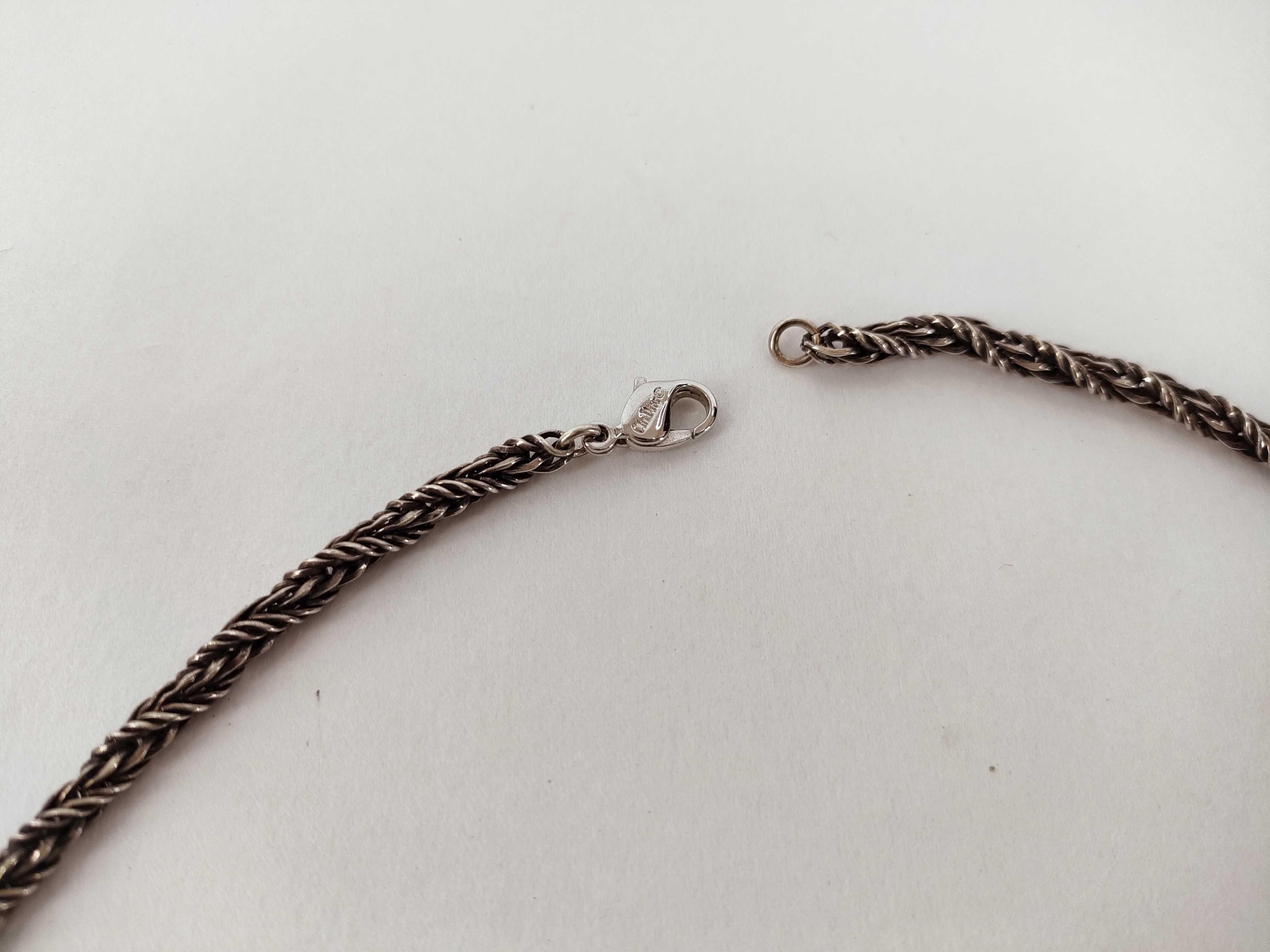 necklace, colored stone, antique rope chain, accessory, pendant necklace — view 4
