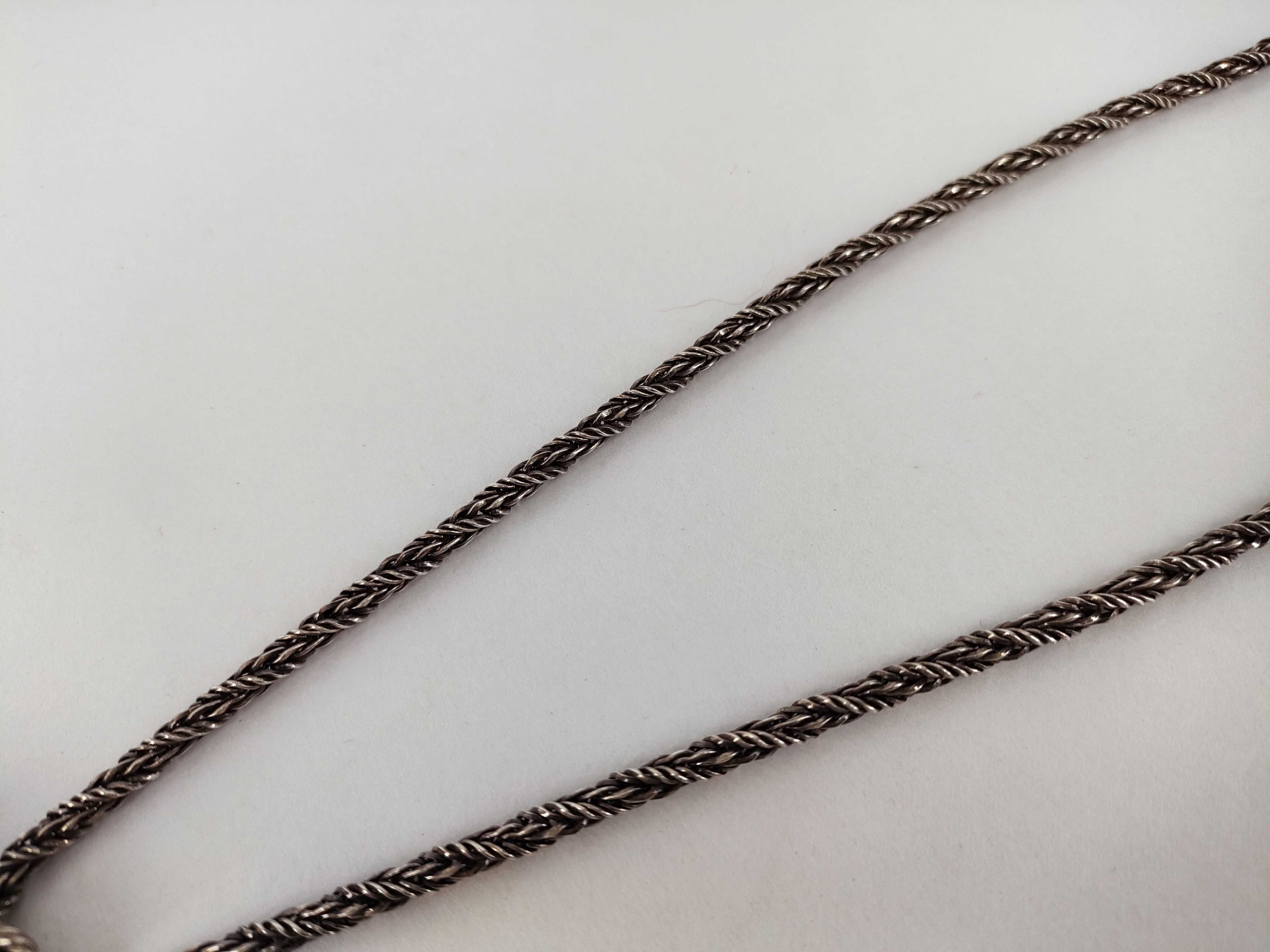 necklace, colored stone, antique rope chain, accessory, pendant necklace — view 7