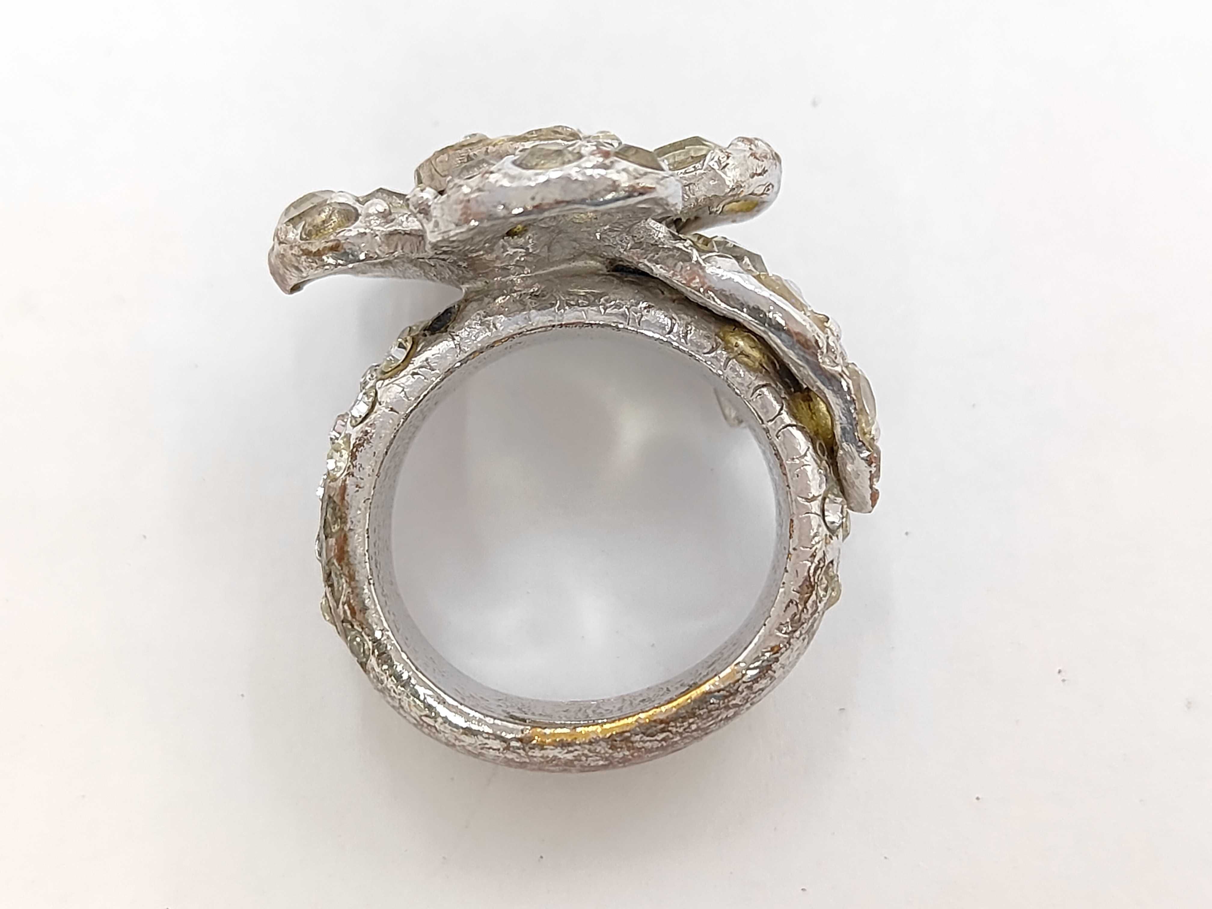 Rhinestone Ring, Silver Ring — view 5