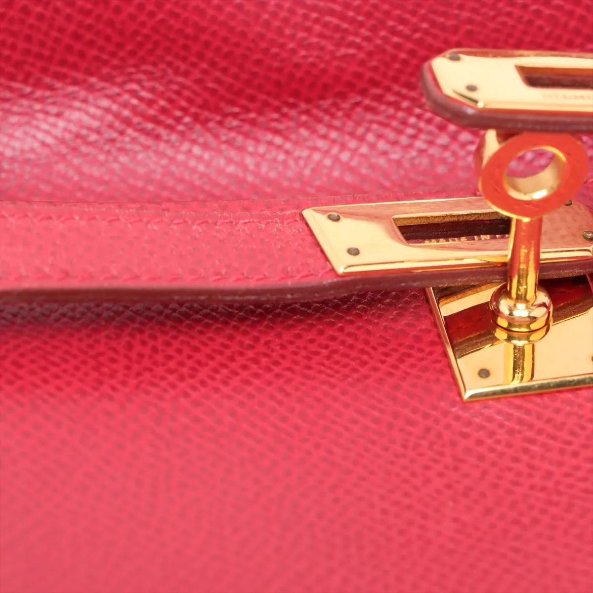 [Individually wrapped] Hermes Kelly Ad PM Couchevel Rouge Vif Gold hardware A:1997 — view 11