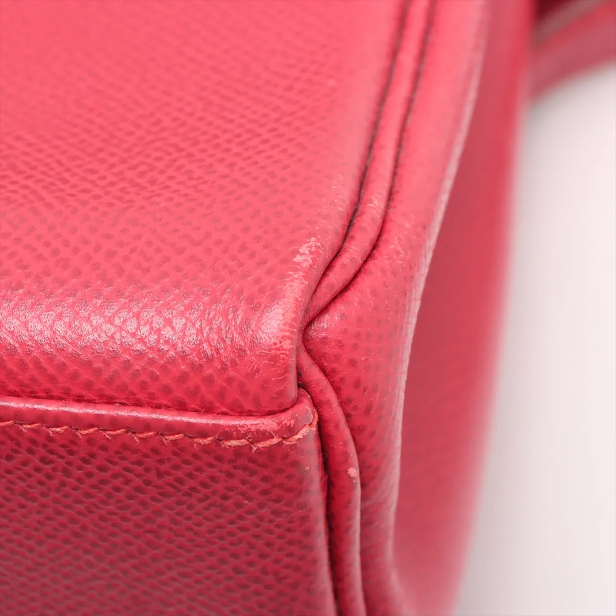 [Individually wrapped] Hermes Kelly Ad PM Couchevel Rouge Vif Gold hardware A:1997 — view 12