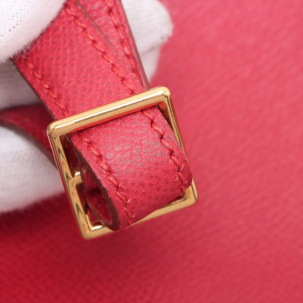 [Individually wrapped] Hermes Kelly Ad PM Couchevel Rouge Vif Gold hardware A:1997 — view 14