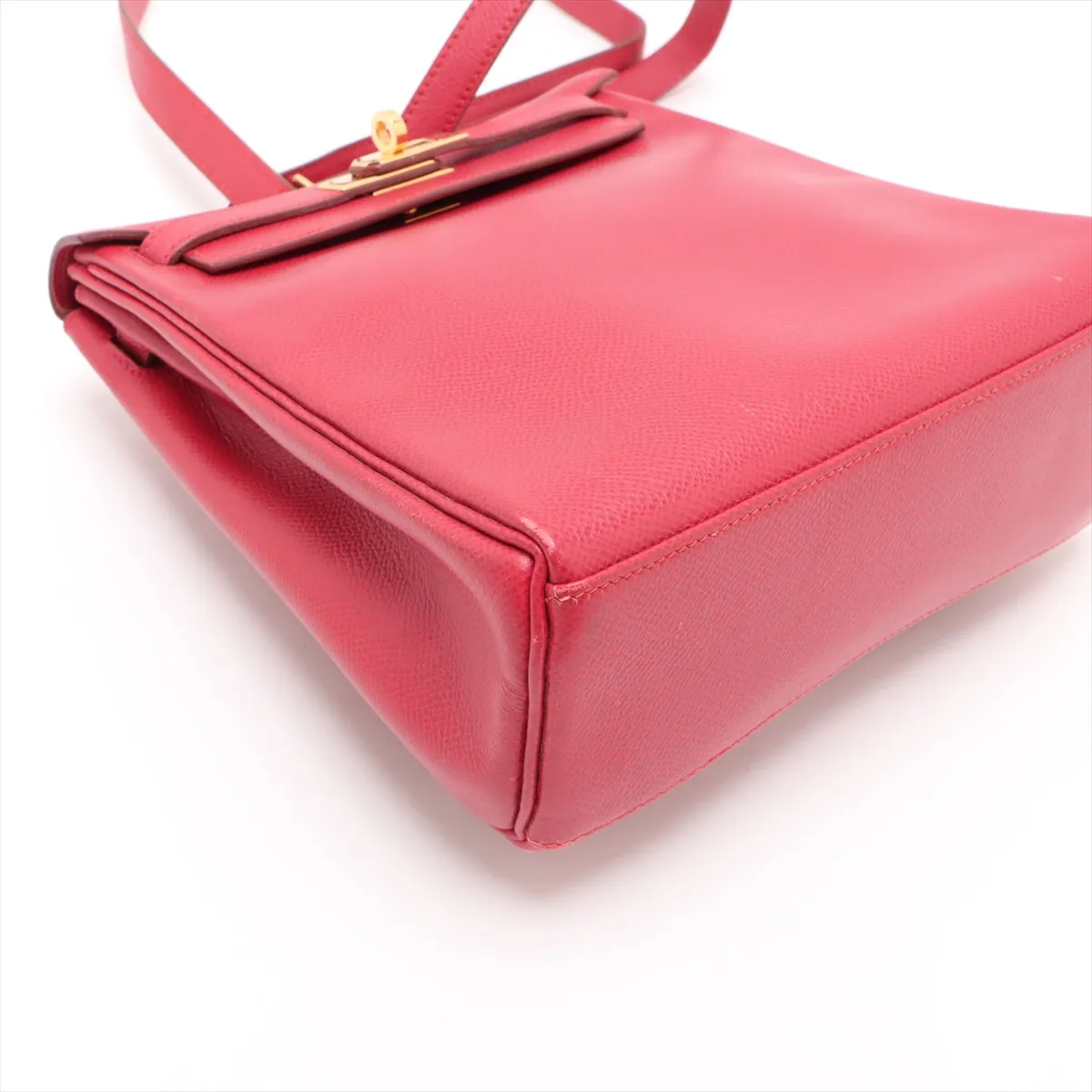 [Individually wrapped] Hermes Kelly Ad PM Couchevel Rouge Vif Gold hardware A:1997 — view 4