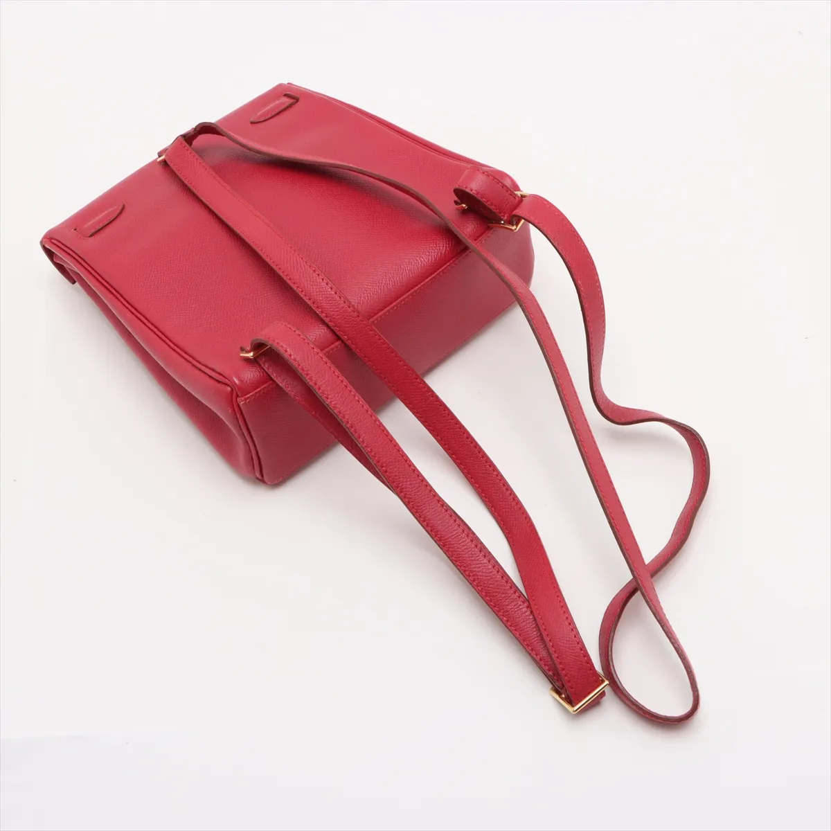 [Individually wrapped] Hermes Kelly Ad PM Couchevel Rouge Vif Gold hardware A:1997 — view 5