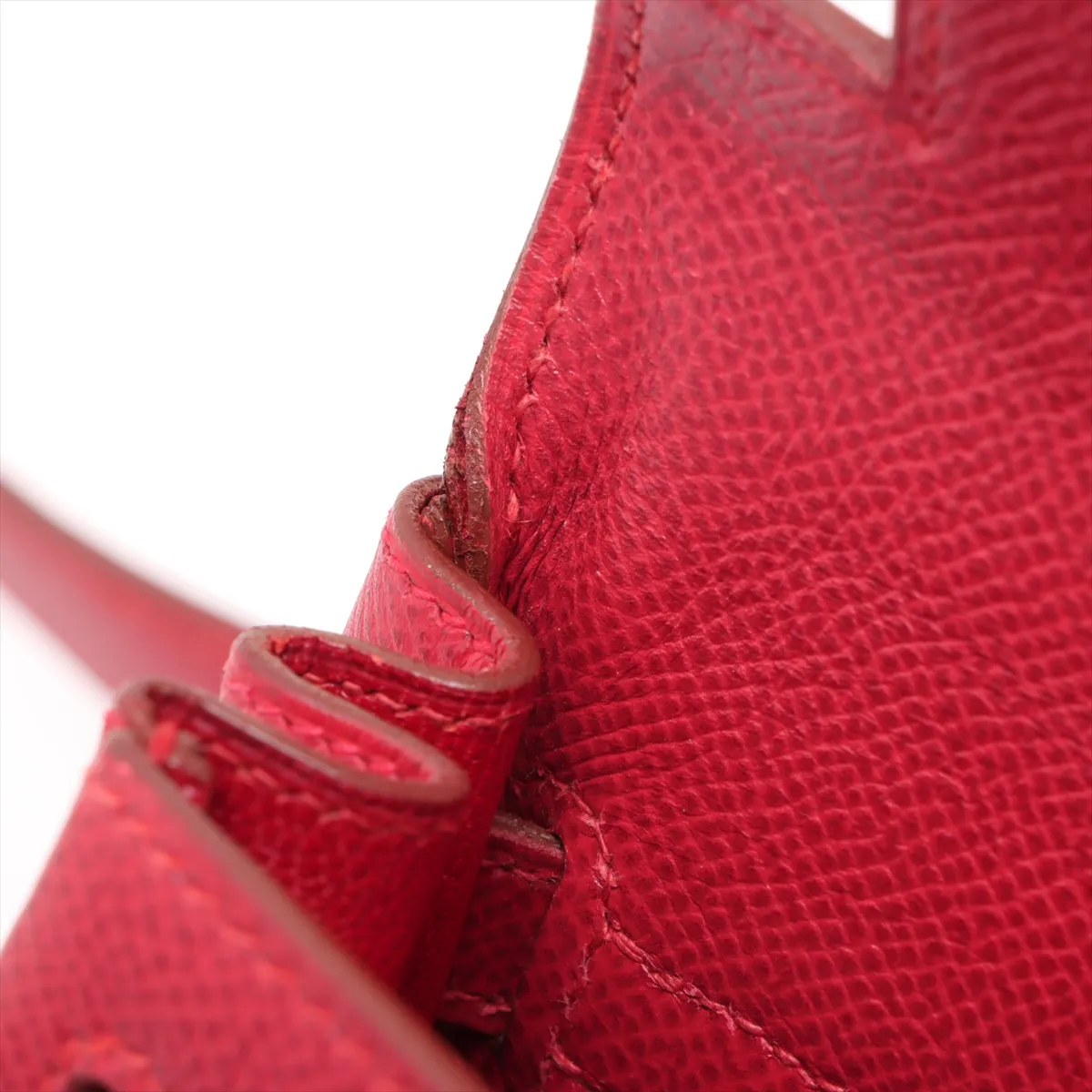 [Individually wrapped] Hermes Kelly Ad PM Couchevel Rouge Vif Gold hardware A:1997 — view 10