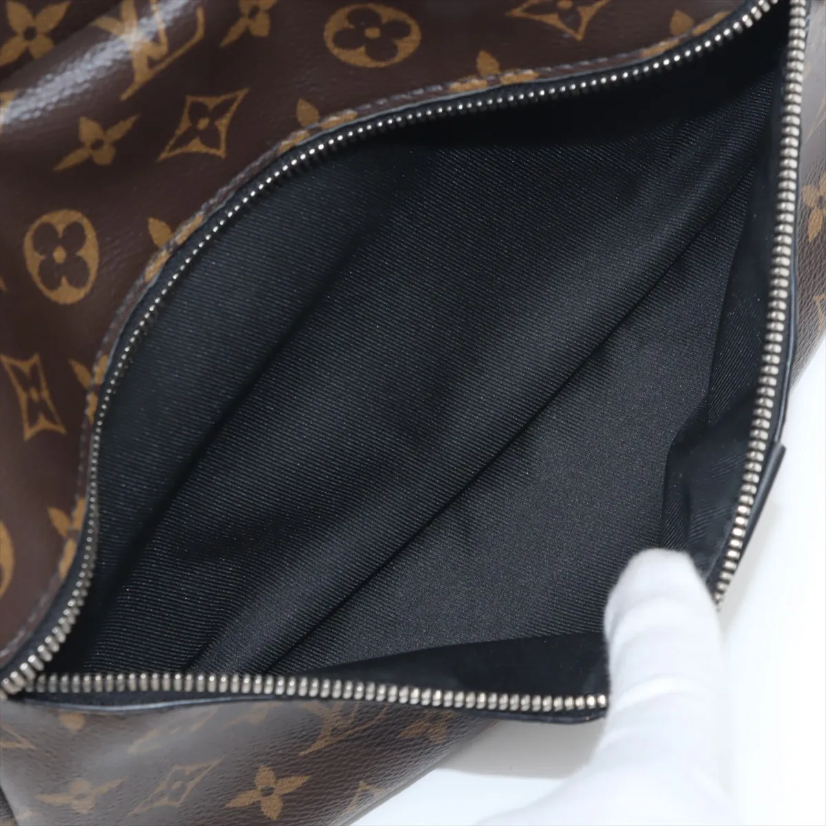 Monogram Macassar Discovery Backpack PM M46684 Brown x Black (RFID detected) — view 11