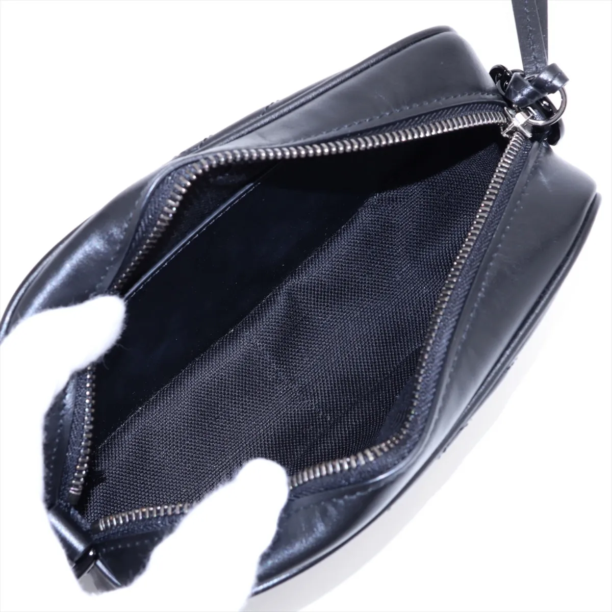 GG Marmont Leather Chain Shoulder Bag, Black, 634936 — view 6