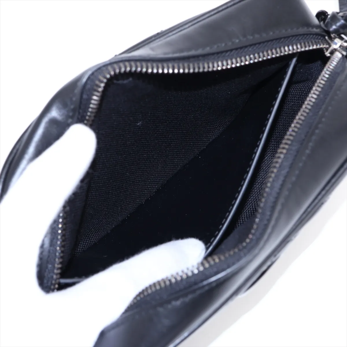 GG Marmont Leather Chain Shoulder Bag, Black, 634936 — view 7