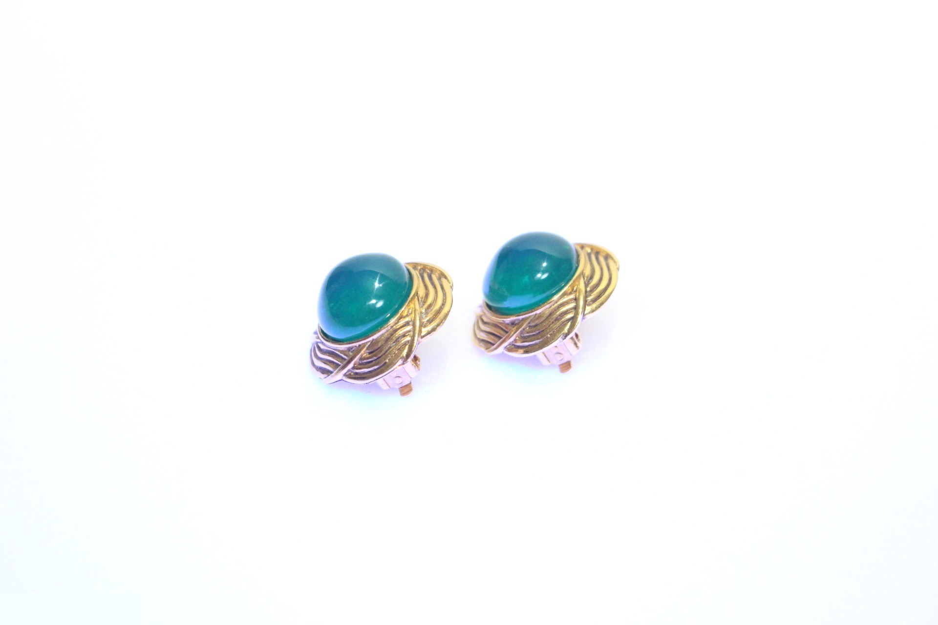 Vintage Classic Earrings - Green — view 8